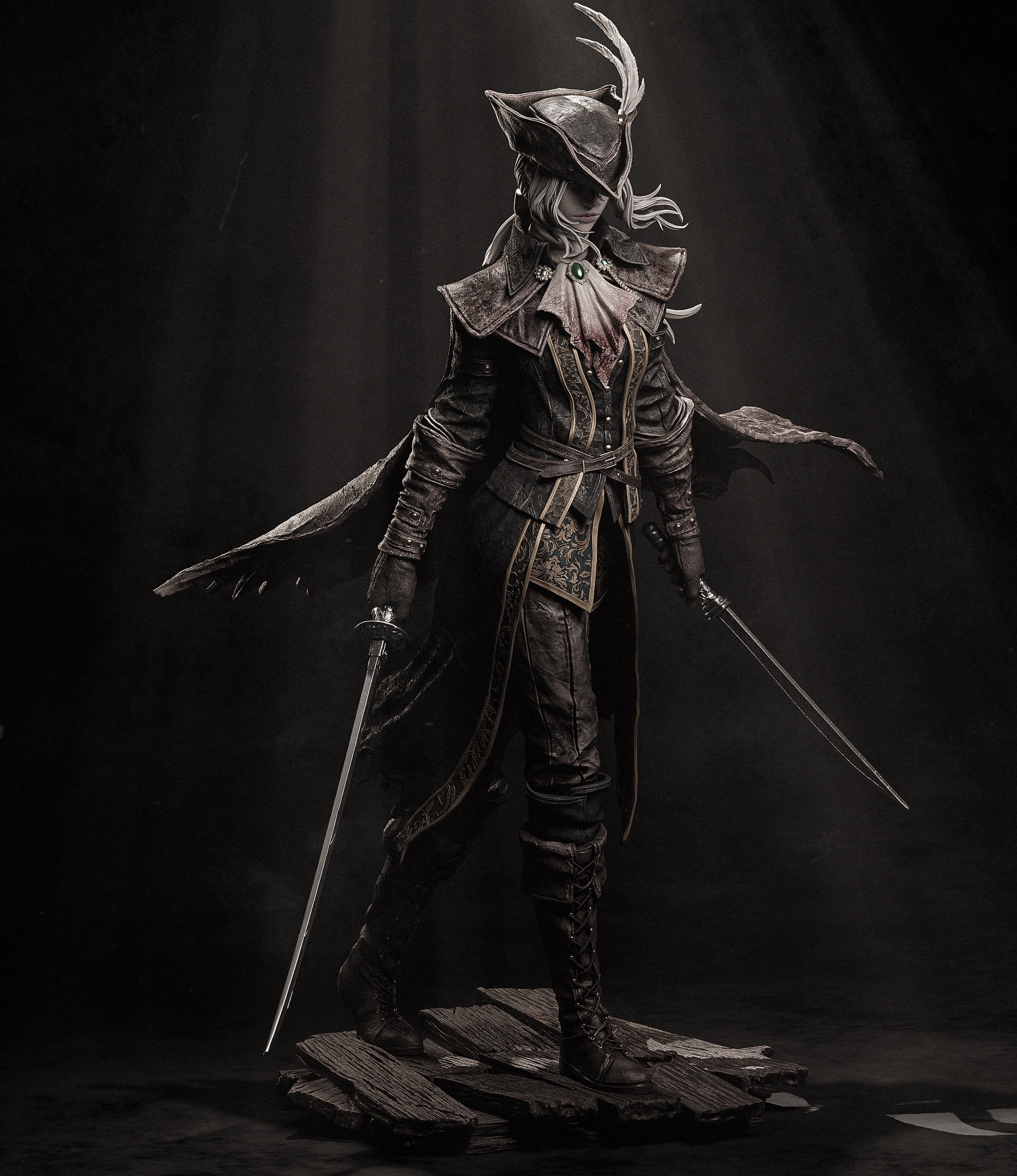 Shadowveil Feather Warden | 1/6 Unpainted Resin Kit Model