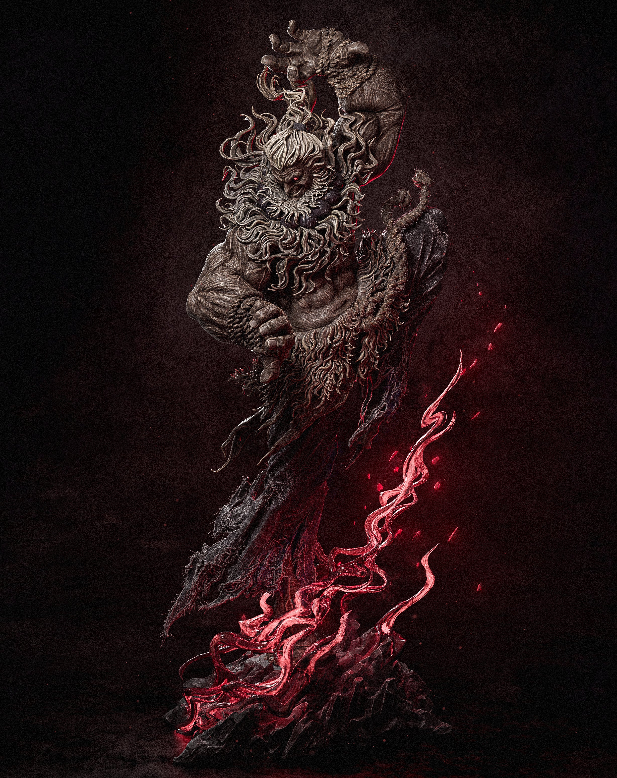 Infernal Rage Behemoth | 1/6 Unpainted Resin Kit Model