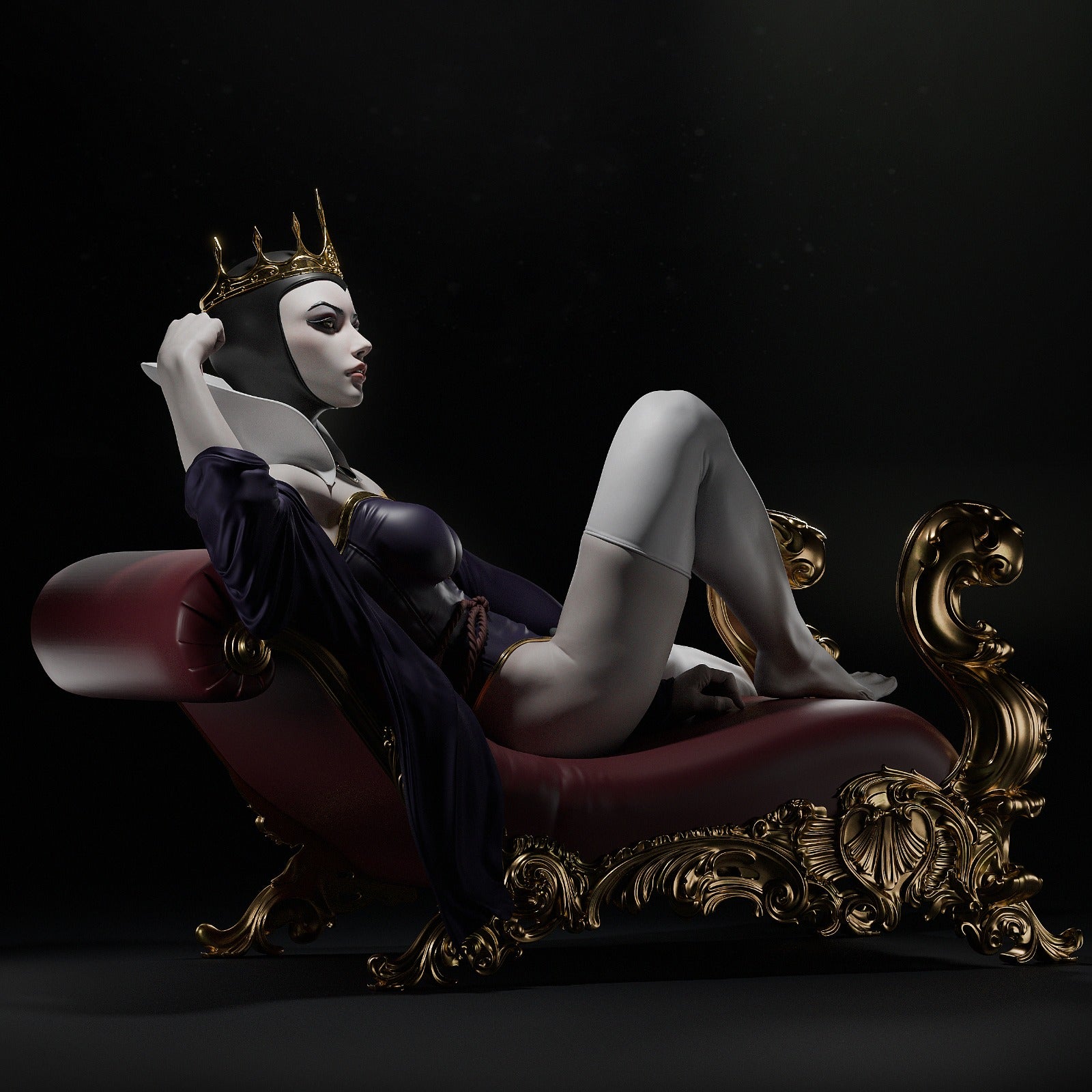 Ebony Crown Sovereign | 1/6 Unpainted Resin Kit Model