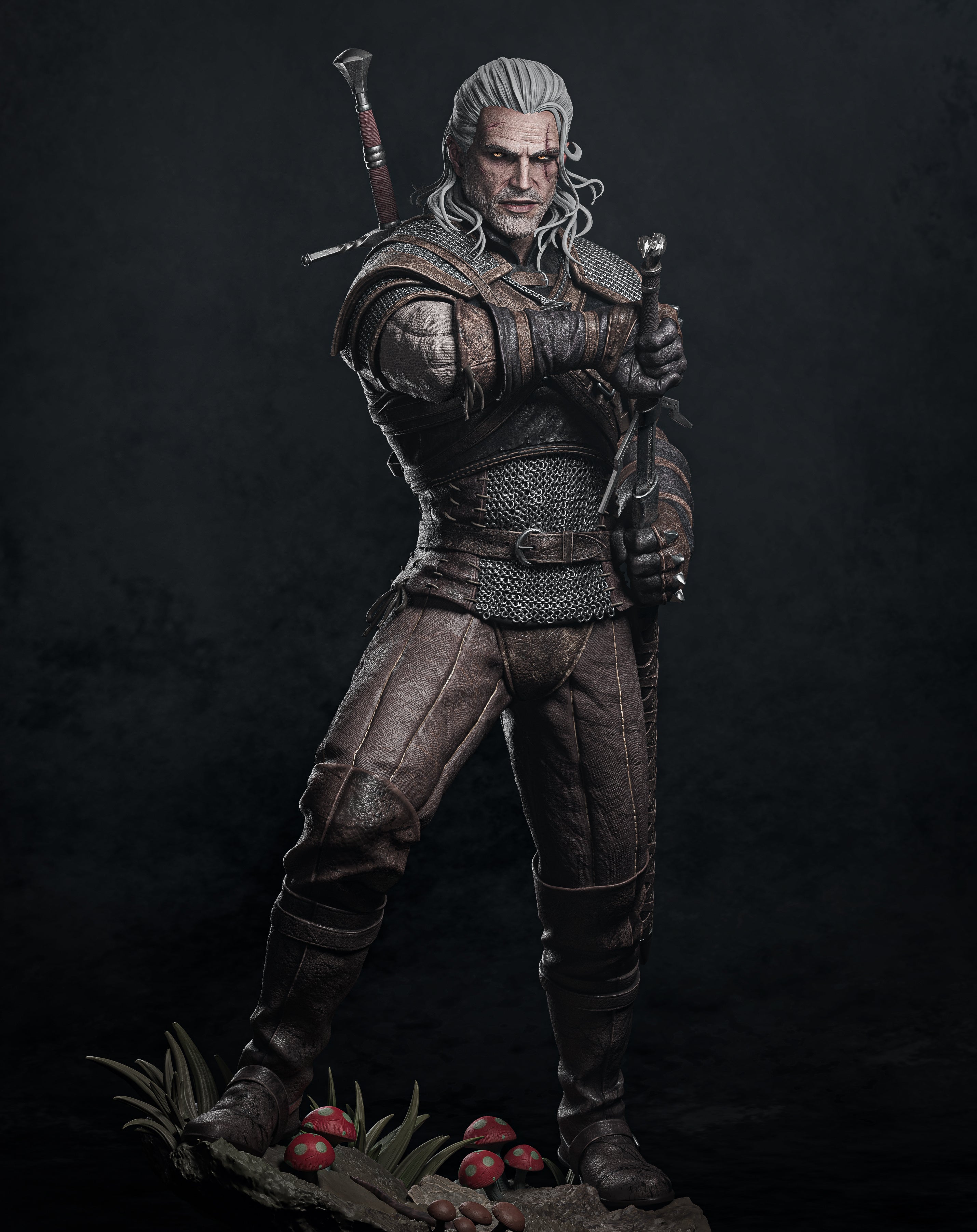 Ashen Wolf Slayer | 1/6 Unpainted Resin Kit Model