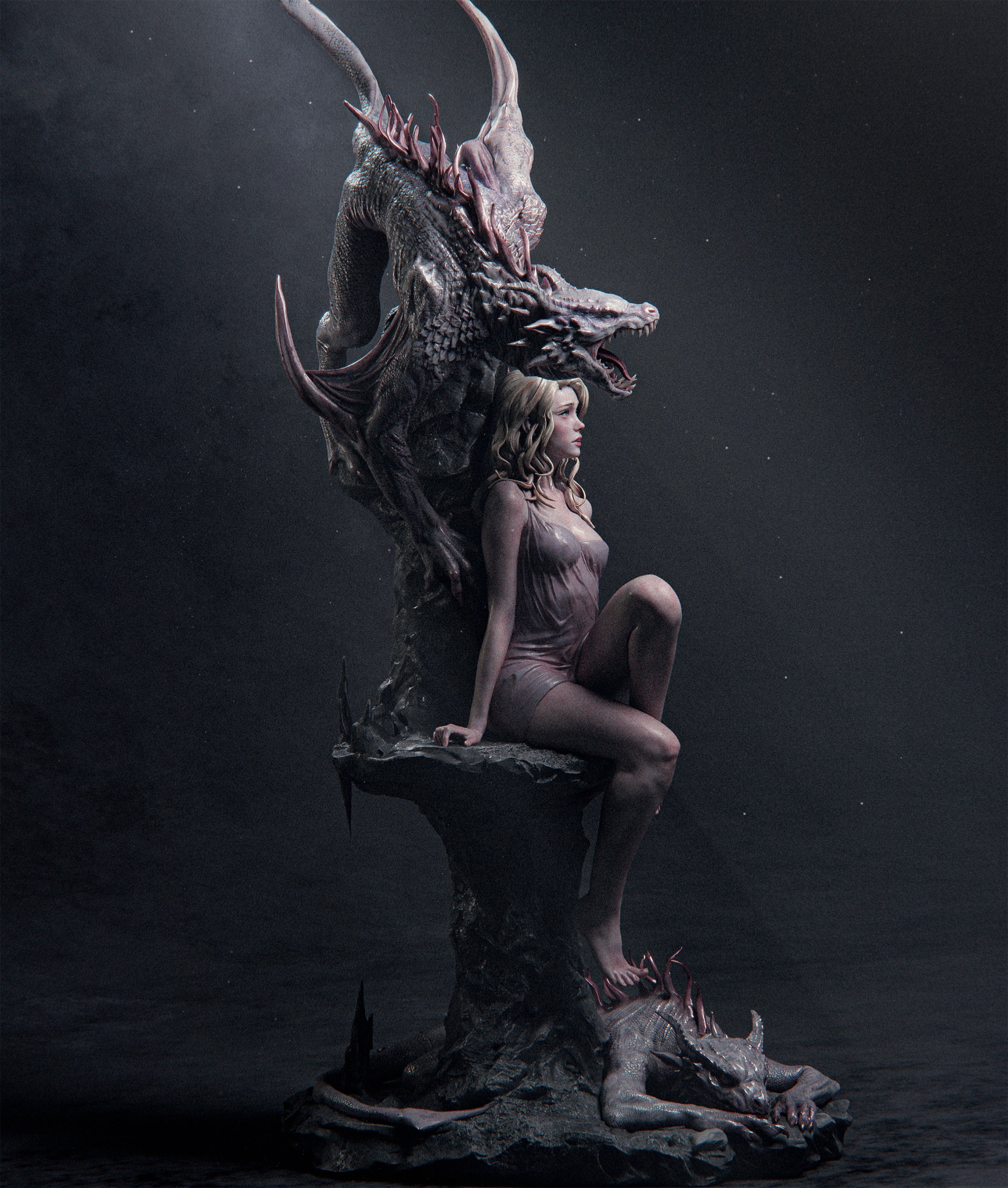 Pale Veil Dragonbound | 1/6 Unpainted Resin Kit Model