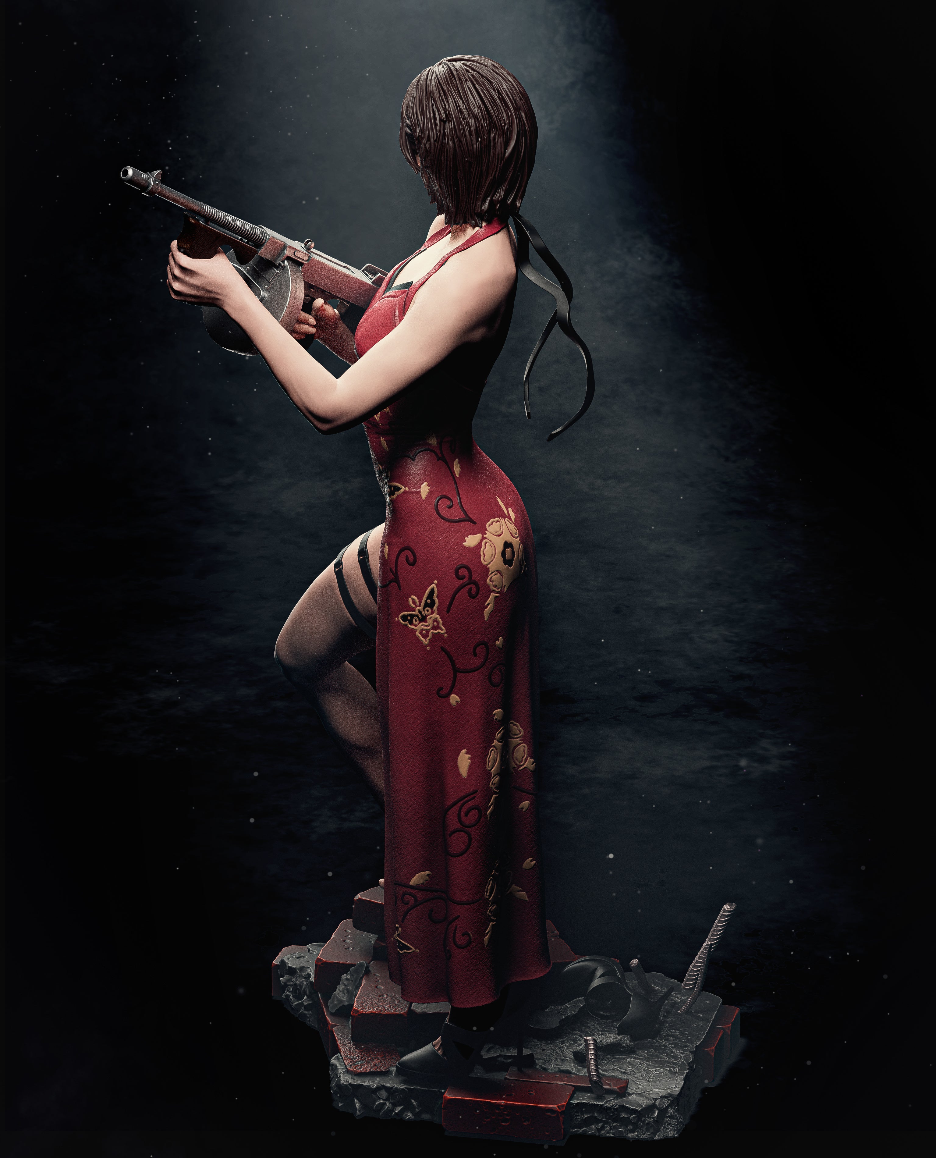 Scarlet Veil Operative | 1/6 Unpainted Resin Kit Model