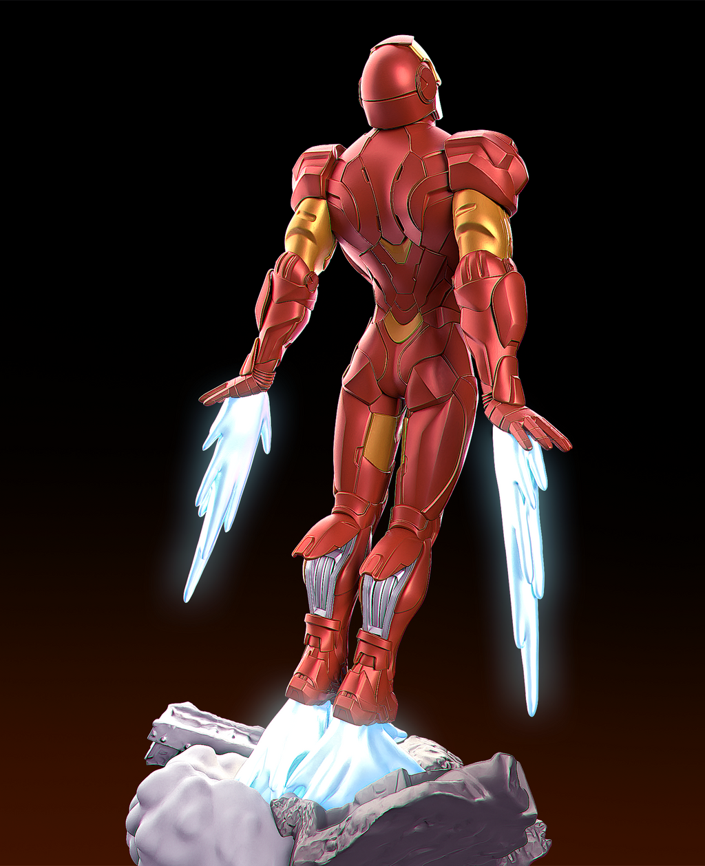 Crimson Titan Sentinel | 1/6 Unpainted Resin Kit Model