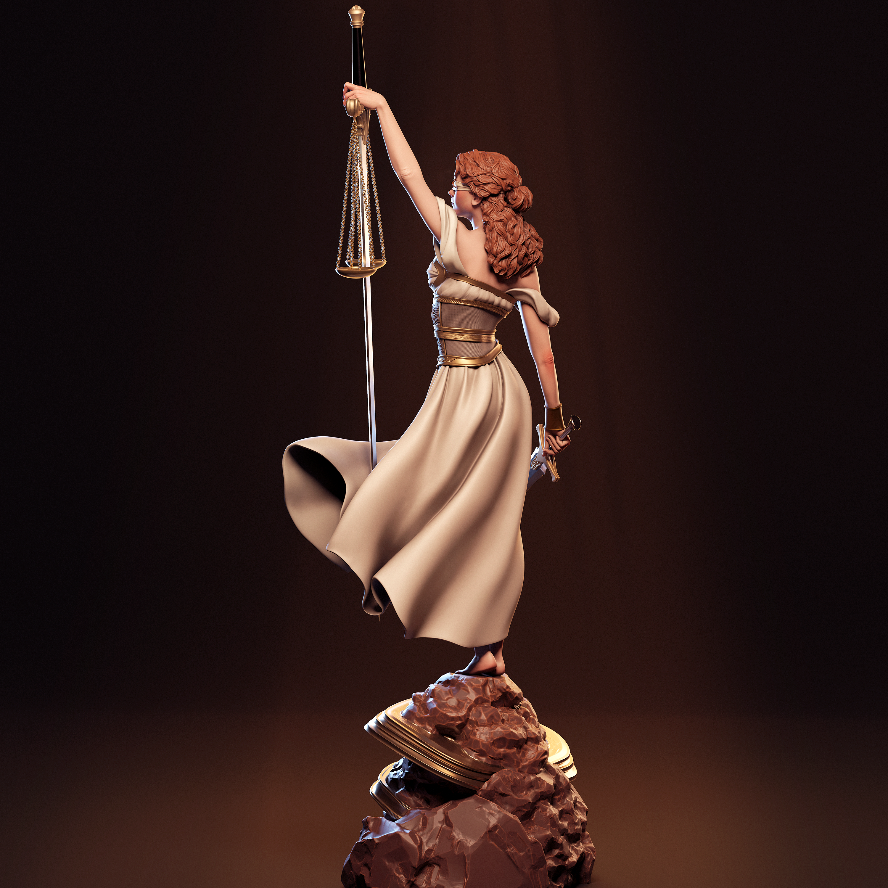 Veiled Justice Guardian | 1/6 Unpainted Resin Kit Model