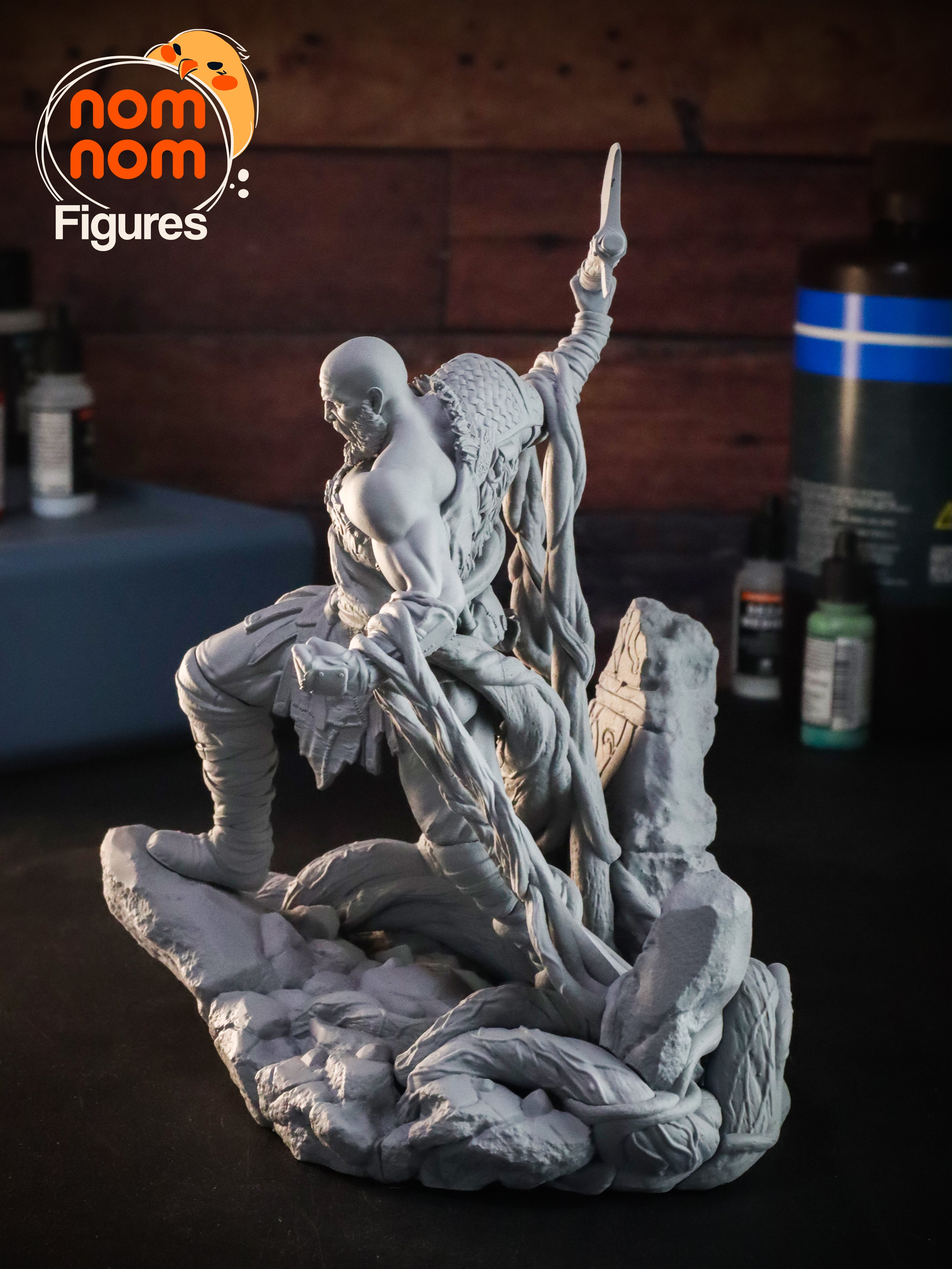 Ragebound Warlord | 1/10 Unpainted Resin Kit Model