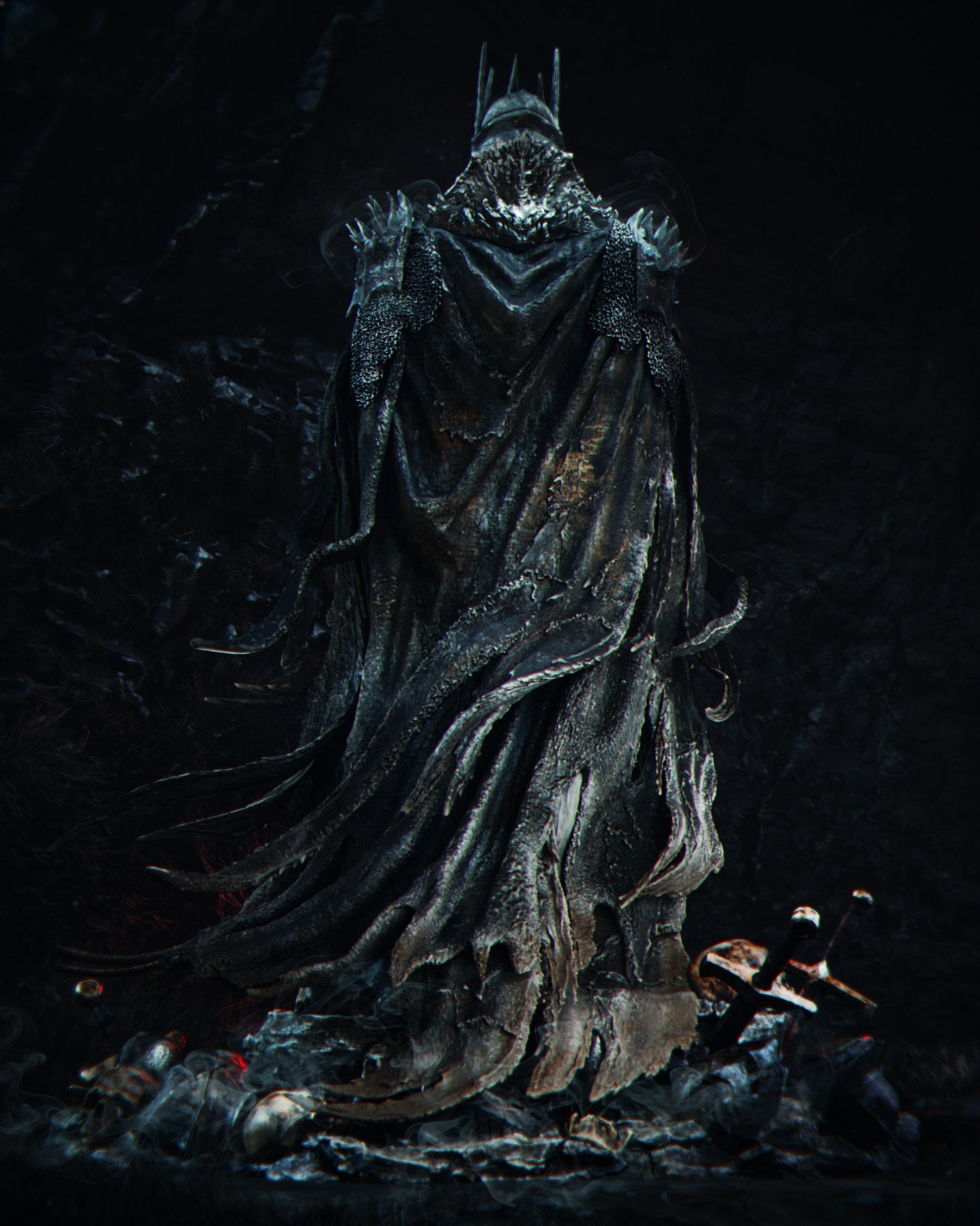 Shadowed Crown Sovereign | 1/6 Unpainted Resin Kit Model