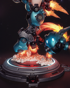 Stellar Flame Ace | 1/6 Unpainted Resin Kit Model