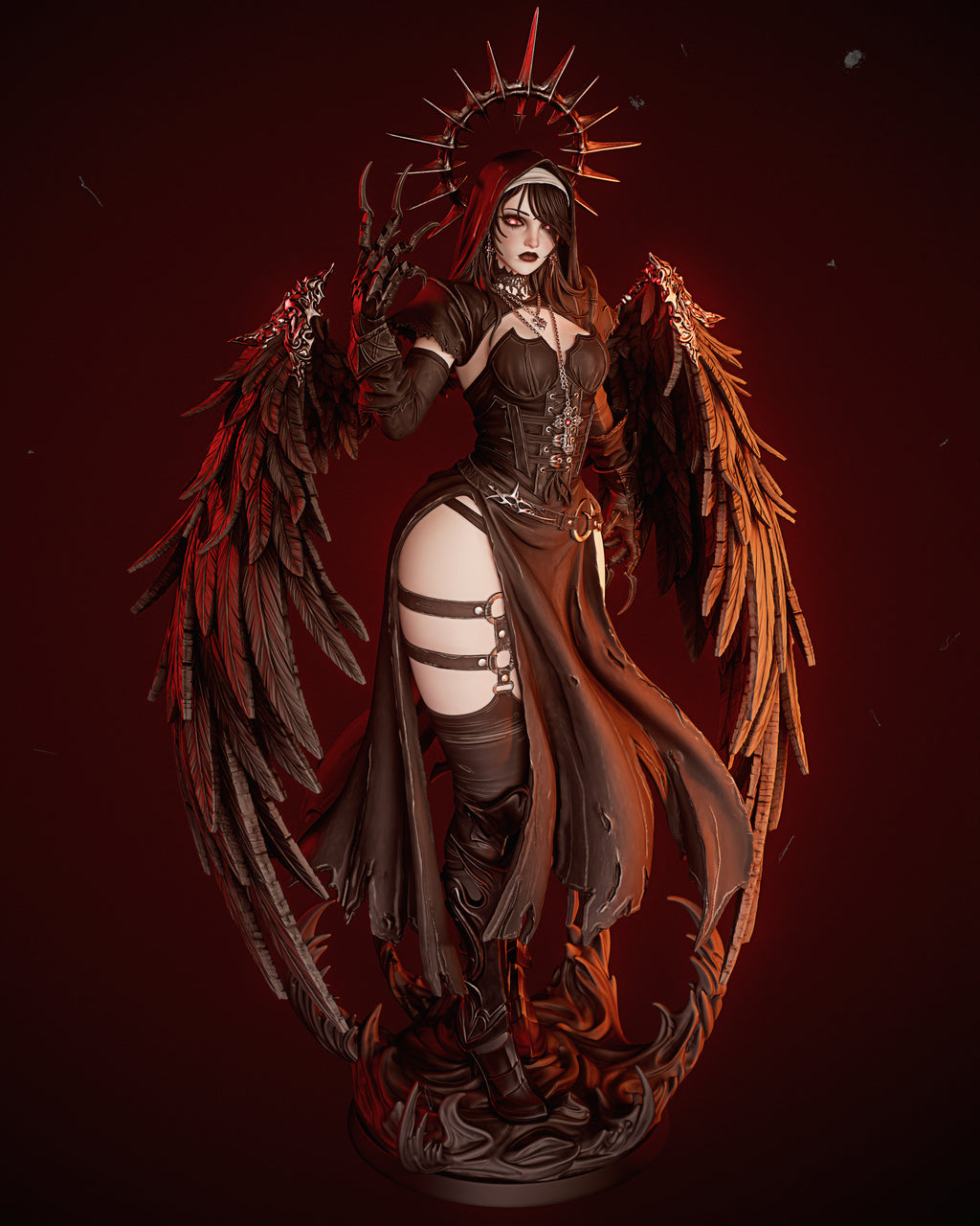 Abyssal Winged Harbinger | 1/6 Unpainted Resin Kit Model