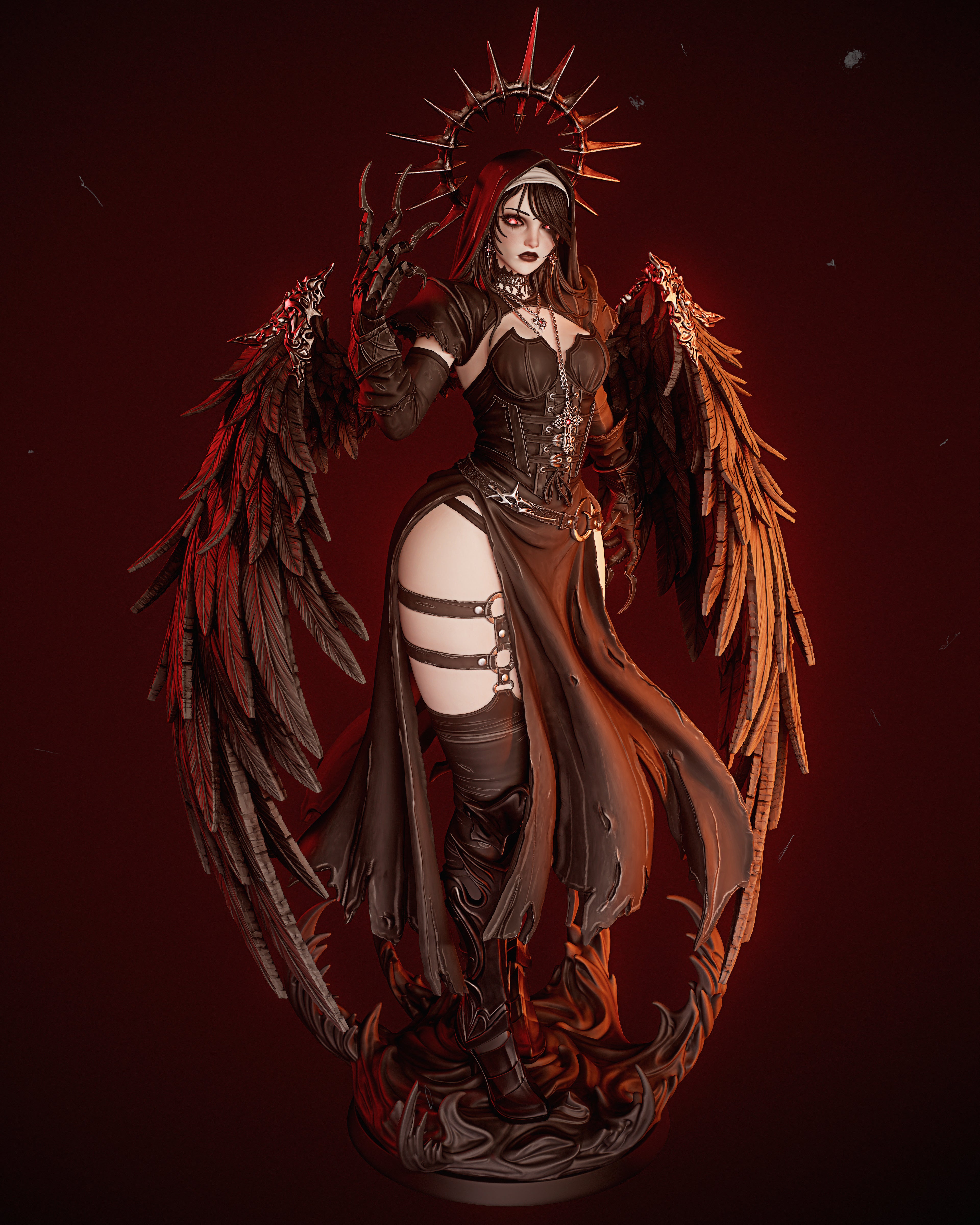 Abyssal Winged Harbinger | 1/6 Unpainted Resin Kit Model
