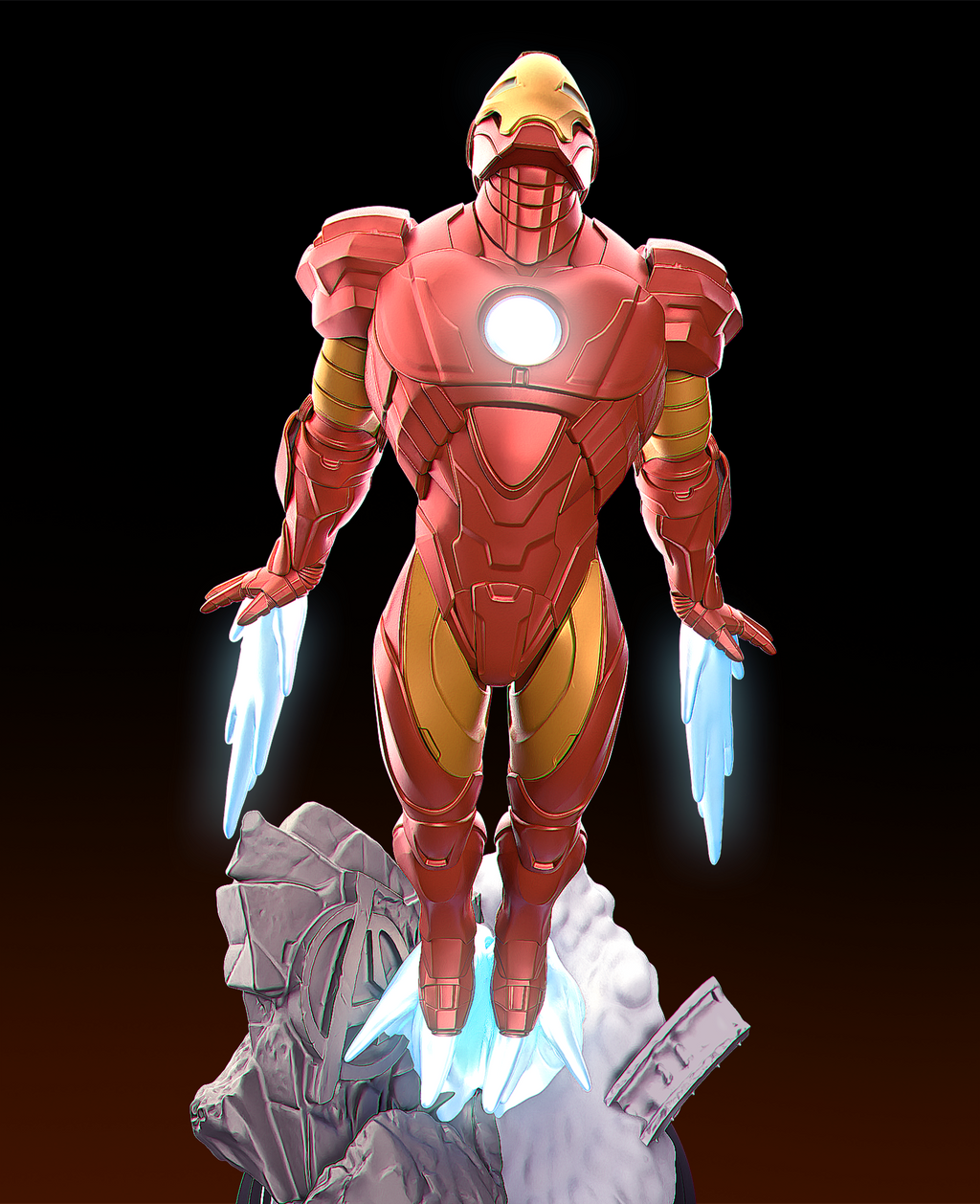 Crimson Titan Sentinel | 1/6 Unpainted Resin Kit Model