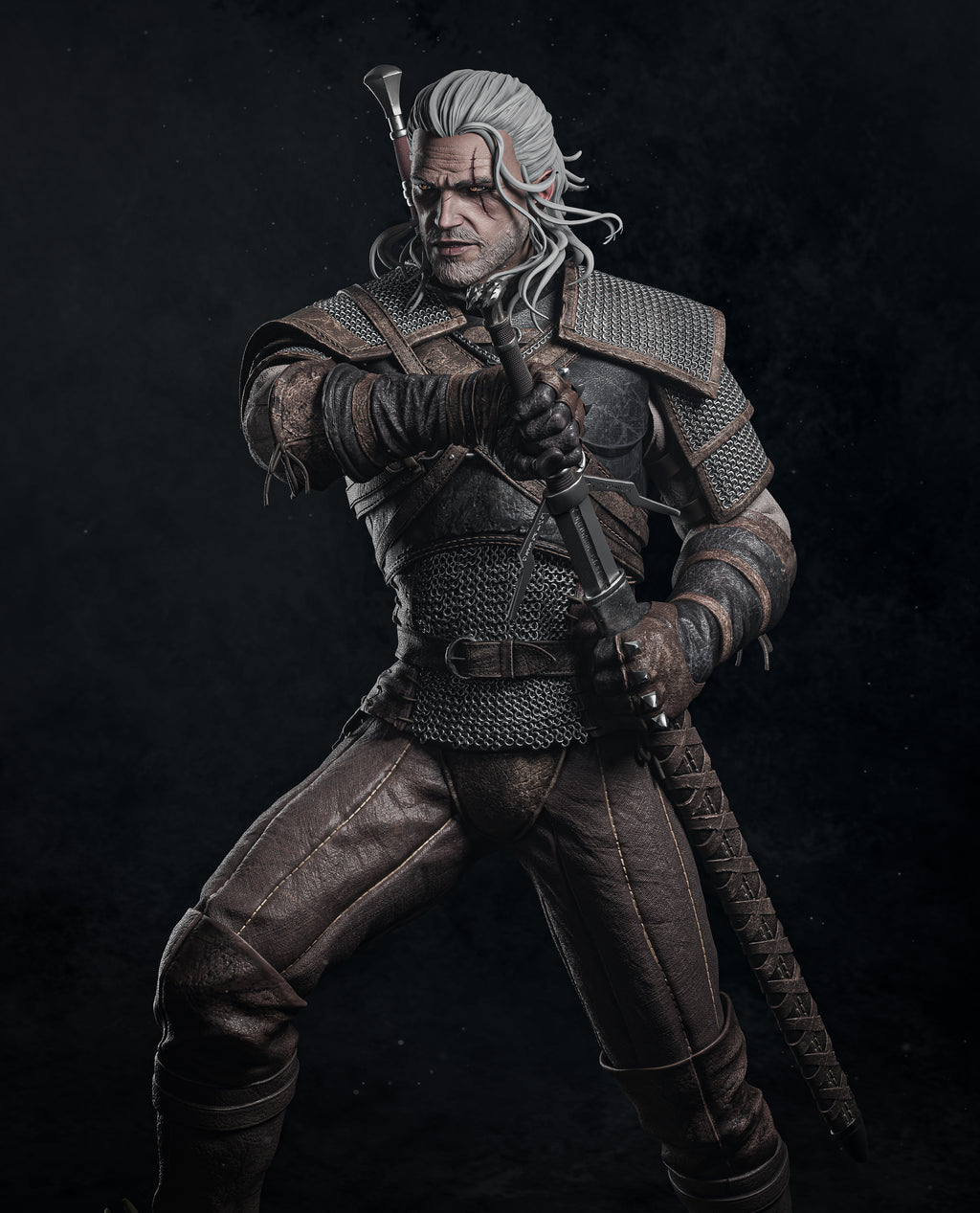 Ashen Wolf Slayer | 1/6 Unpainted Resin Kit Model