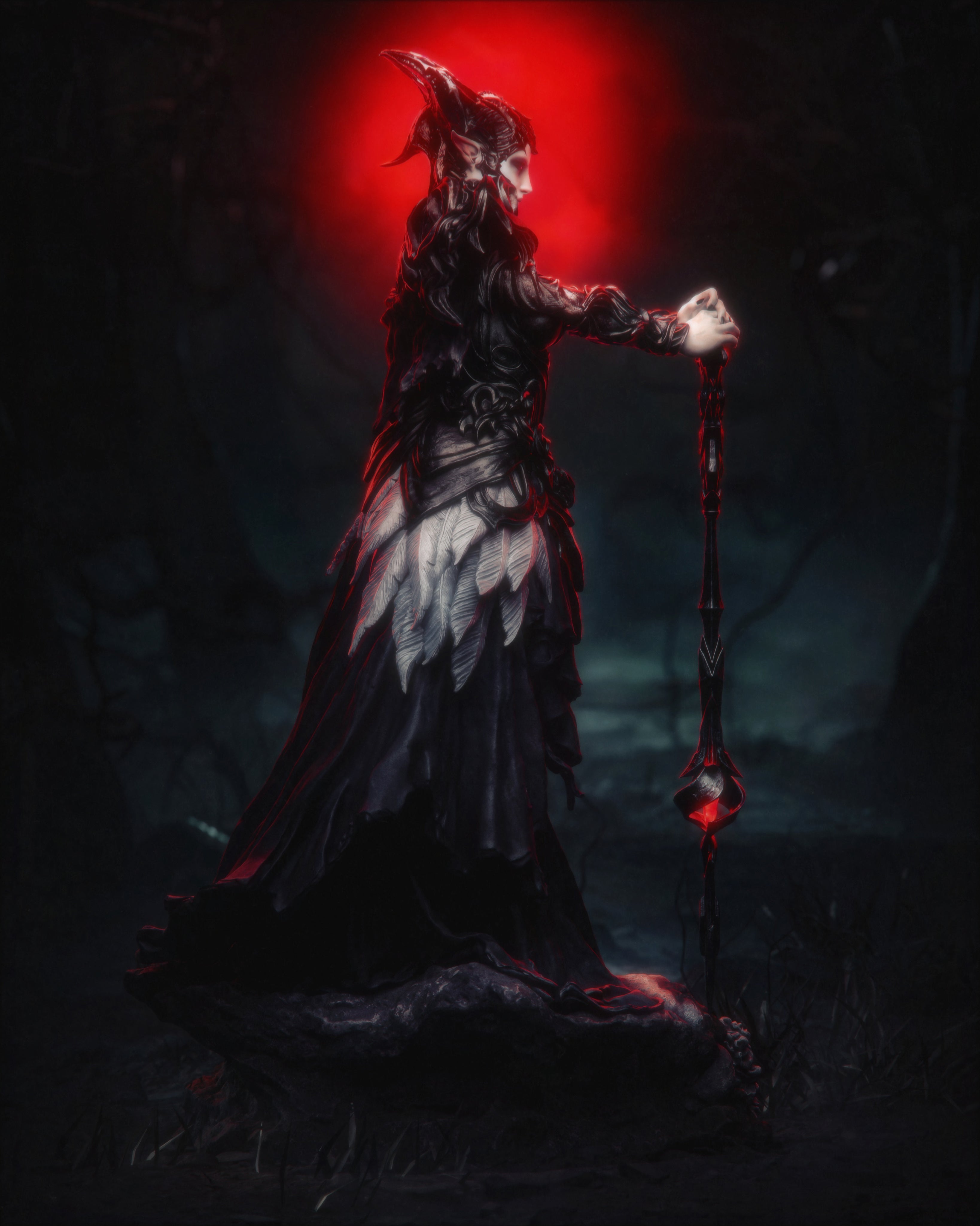 Crimsonthorn Sorceress | 1/6 Unpainted Resin Kit
