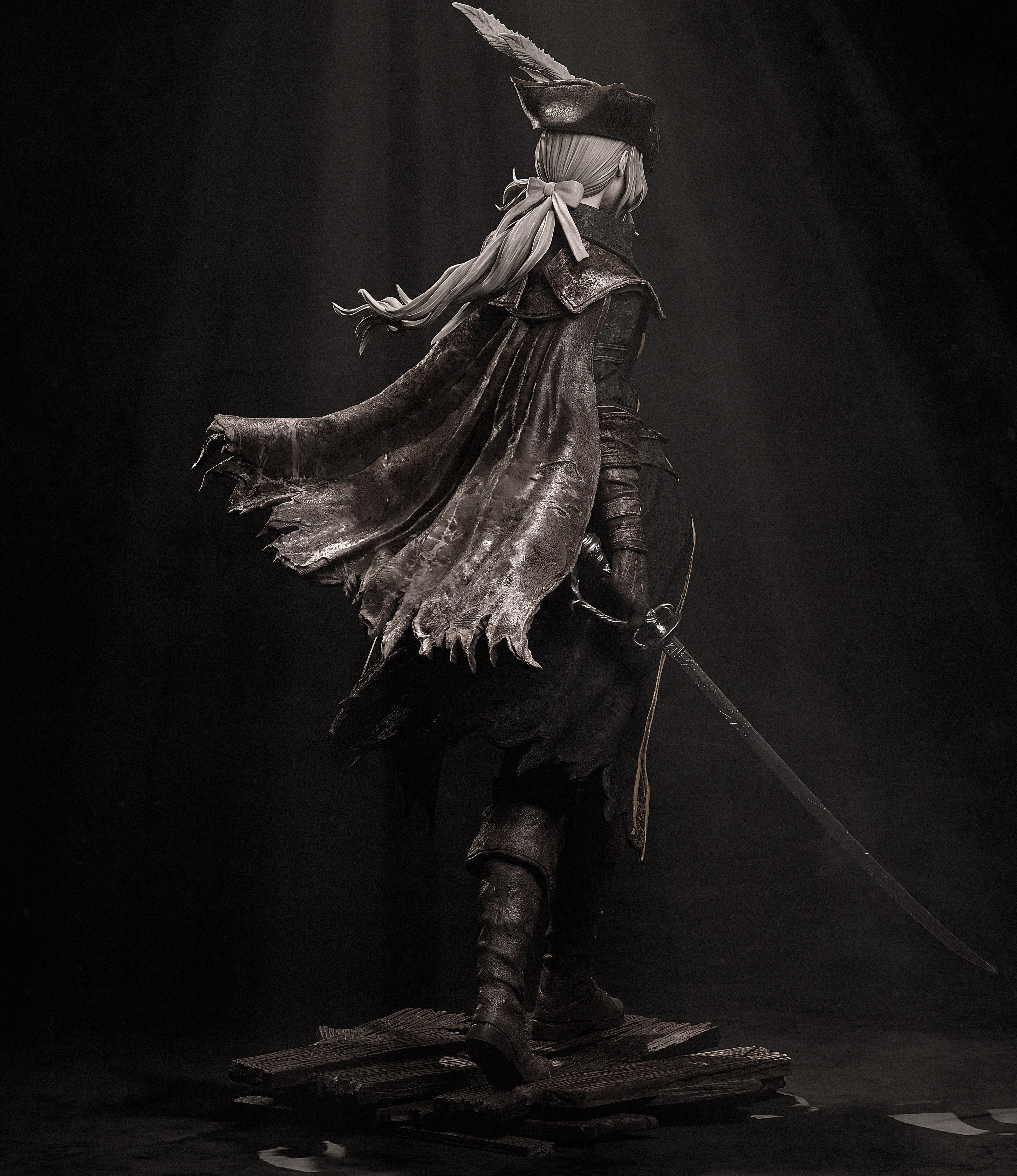 Shadowveil Feather Warden | 1/6 Unpainted Resin Kit Model