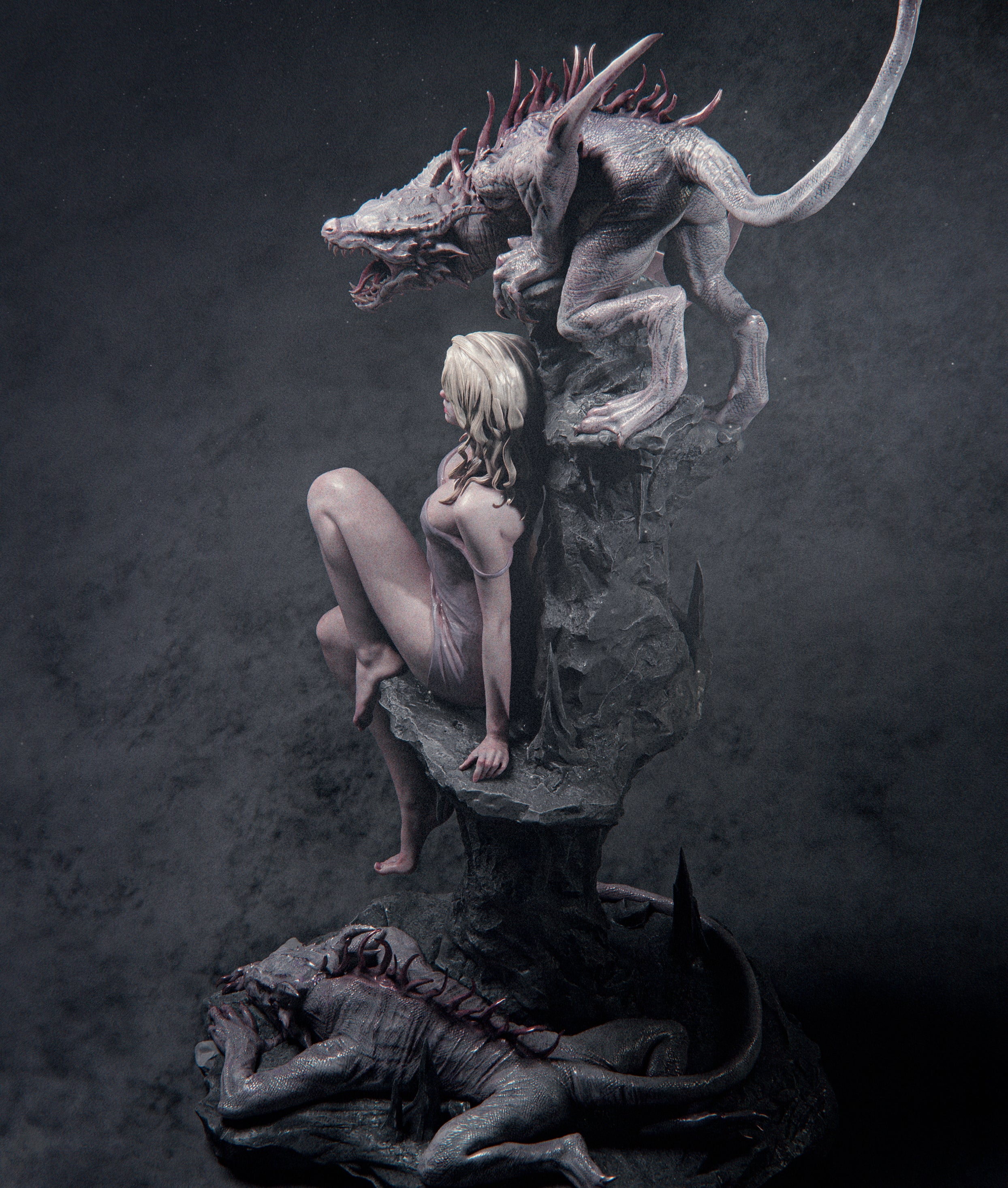 Pale Veil Dragonbound | 1/6 Unpainted Resin Kit Model