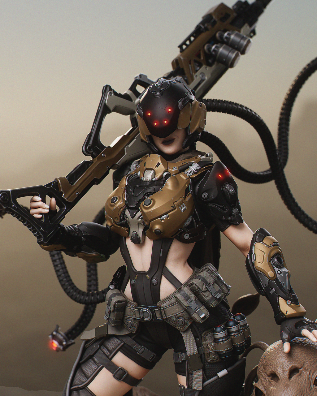 Iron Serpent Wasteland Warden | 1/6 Unpainted Resin Kit Model