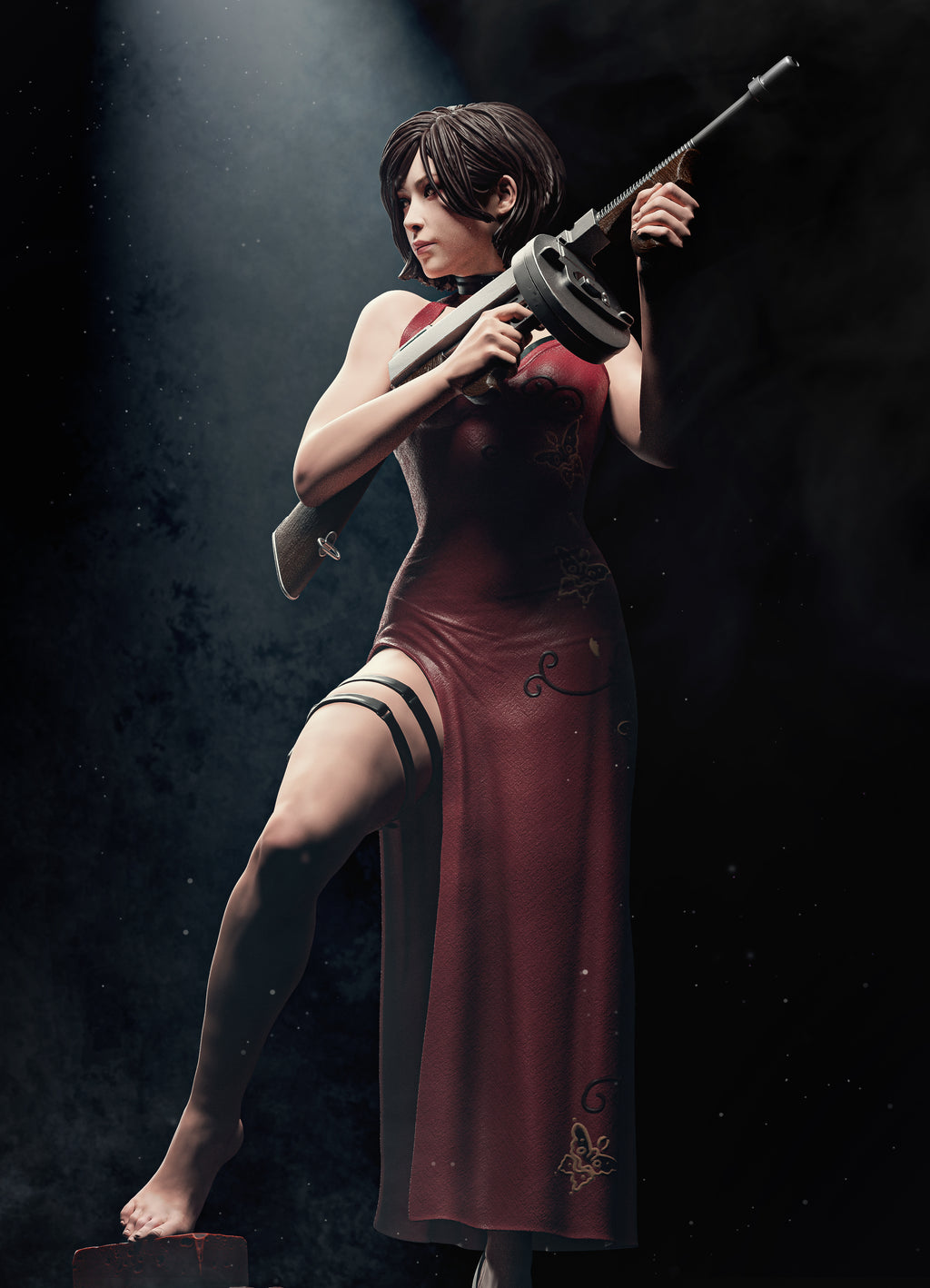 Scarlet Veil Operative | 1/6 Unpainted Resin Kit Model