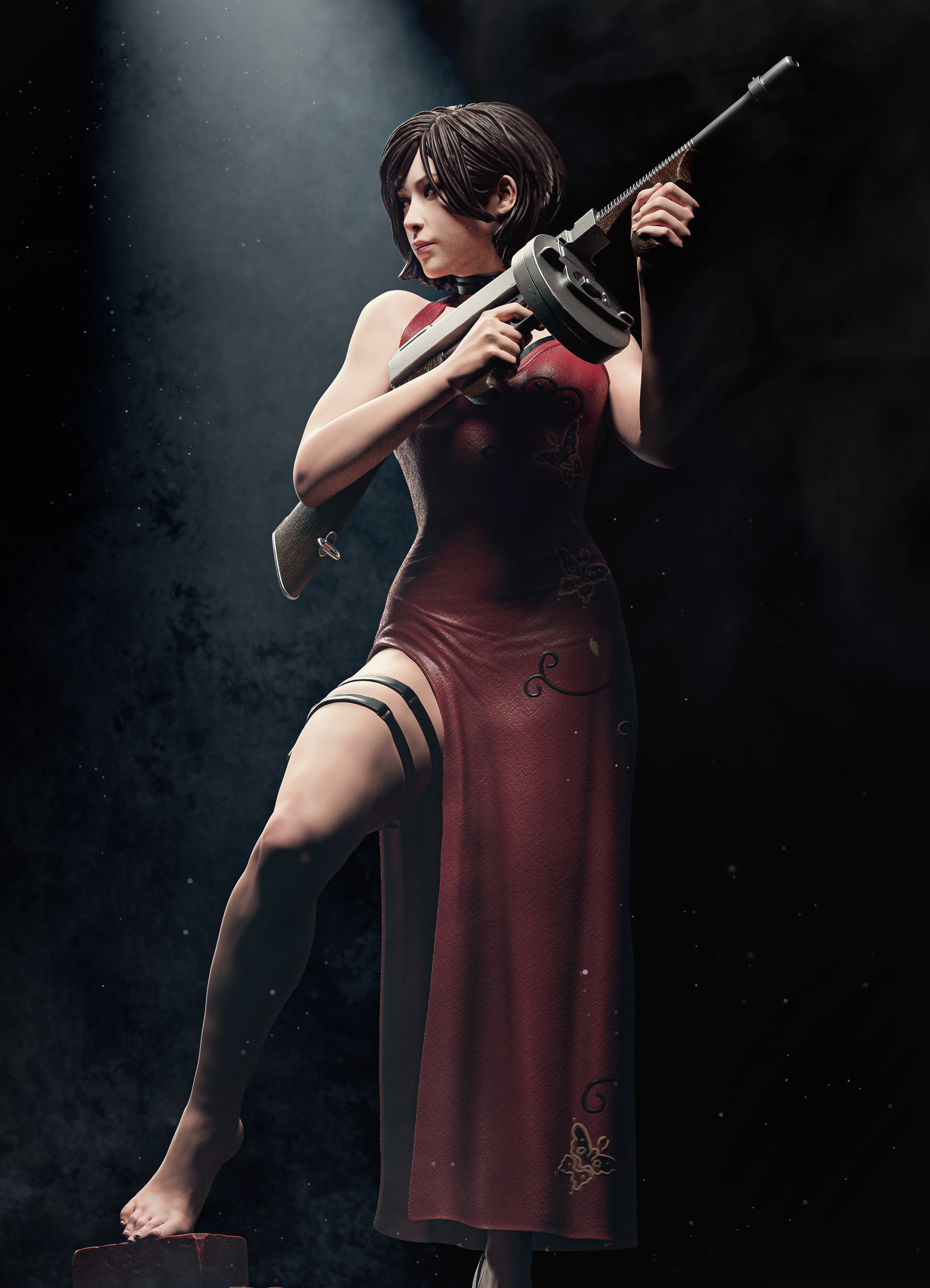Scarlet Veil Operative | 1/6 Unpainted Resin Kit Model