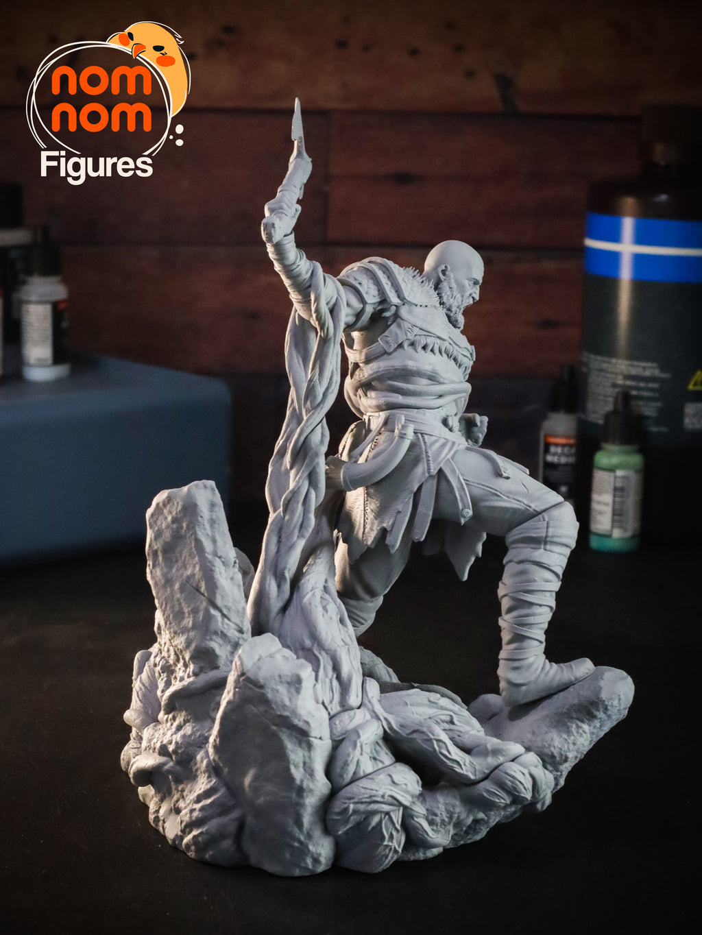 Ragebound Warlord | 1/10 Unpainted Resin Kit Model