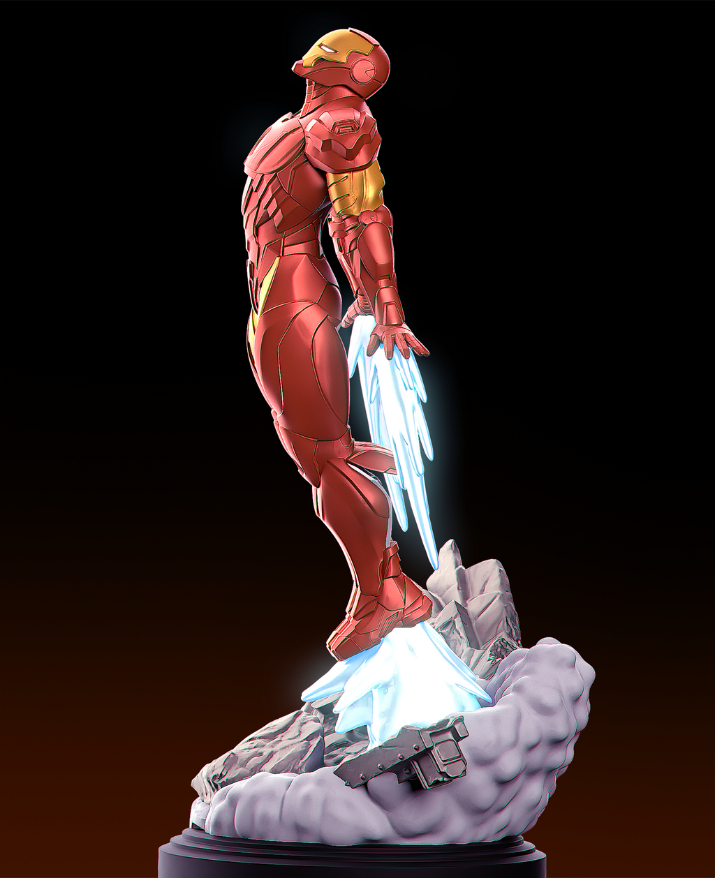 Crimson Titan Sentinel | 1/6 Unpainted Resin Kit Model