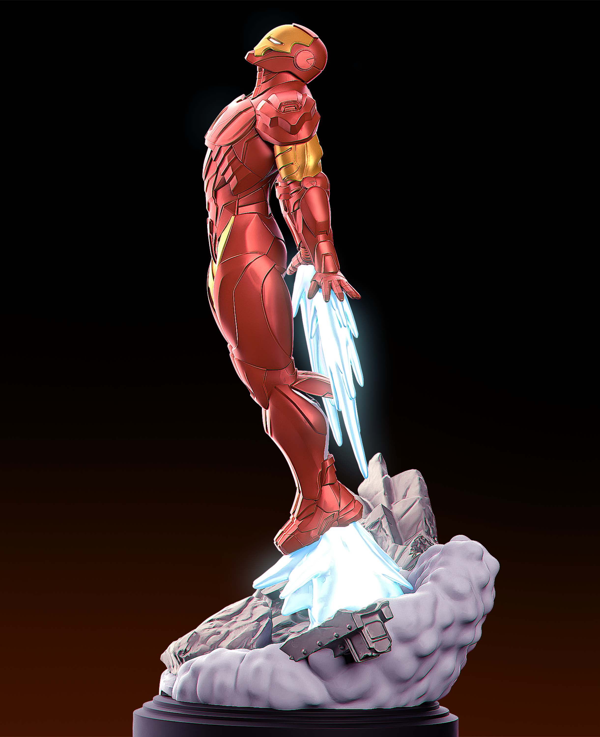 Crimson Titan Sentinel | 1/6 Unpainted Resin Kit Model