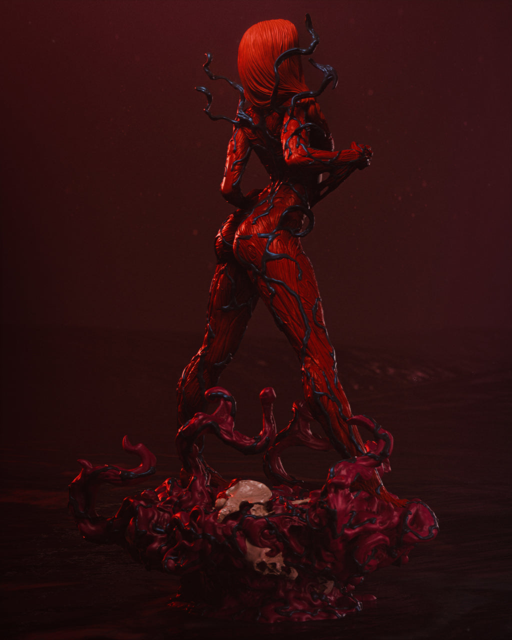 Crimson Tendril Fury | 1/6 Unpainted Resin Kit Model