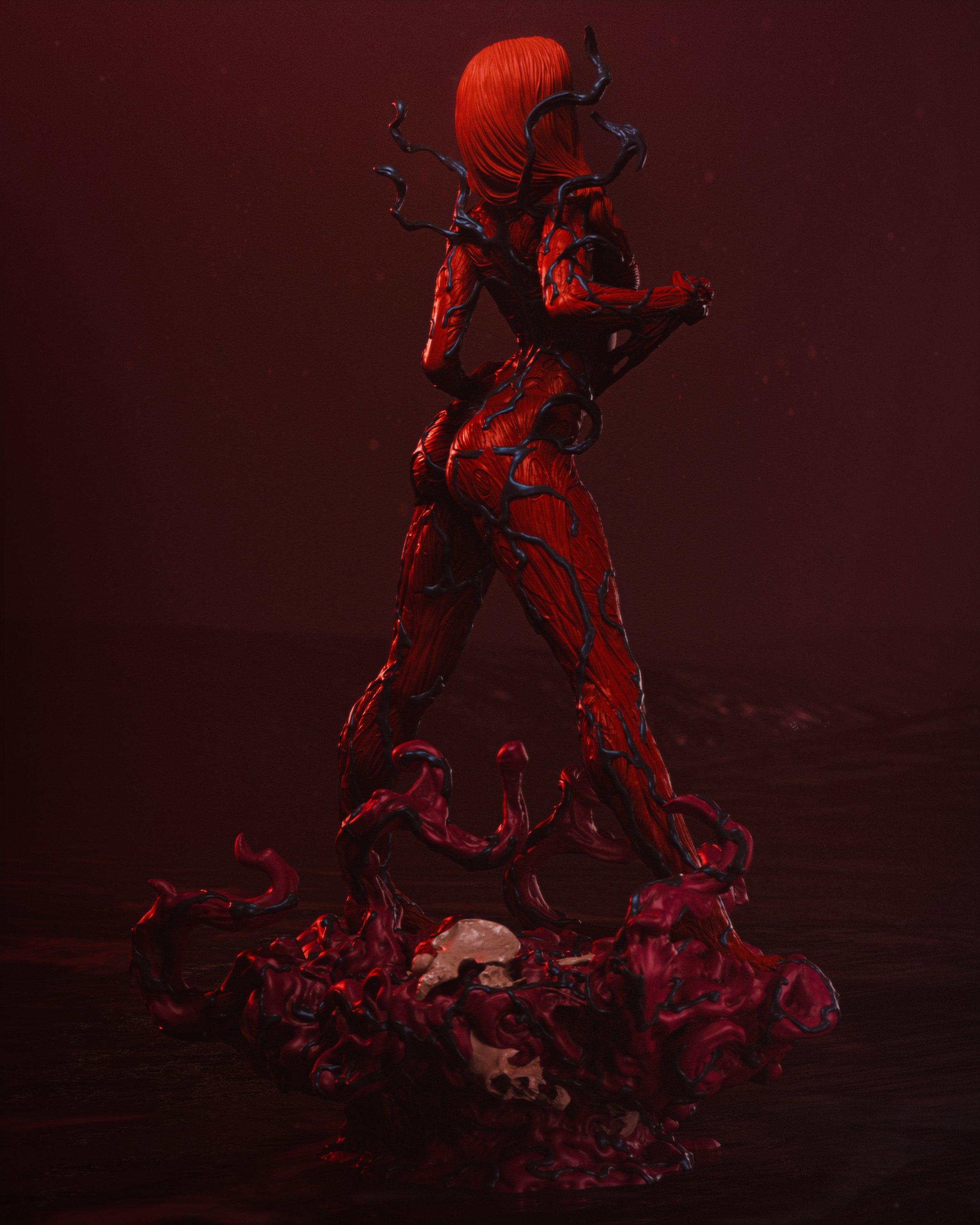 Crimson Tendril Fury | 1/6 Unpainted Resin Kit Model
