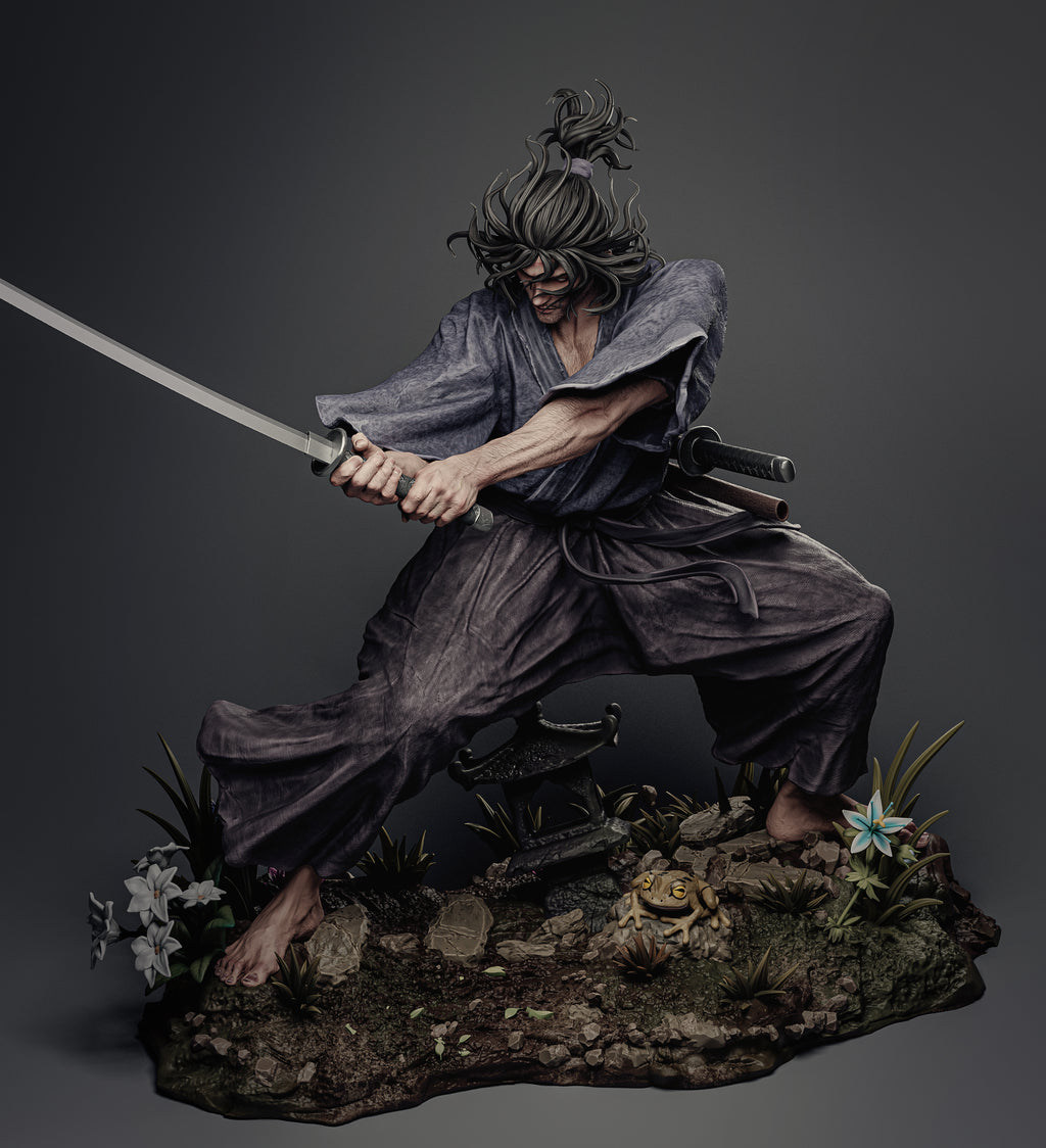 Mistveil Ronin | 1/6 Unpainted Resin Kit Model