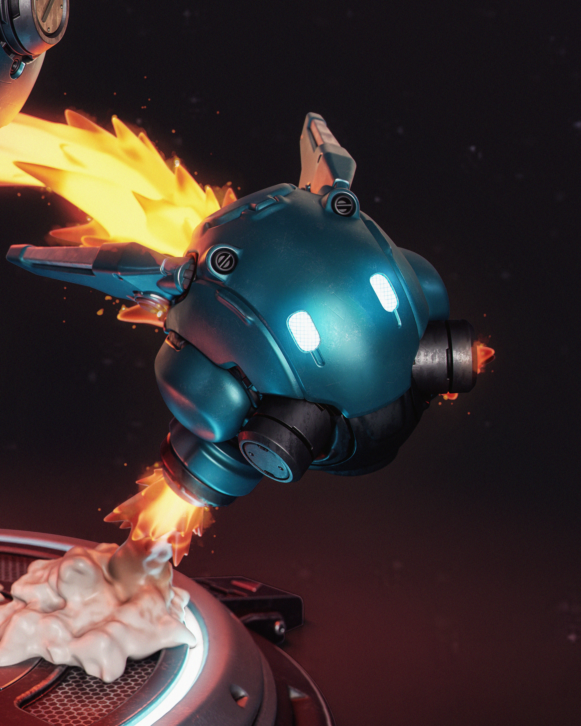 Stellar Flame Ace | 1/6 Unpainted Resin Kit Model