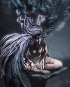 Obsidian Wing Seraph | 1/6 Unpainted Resin Kit Model