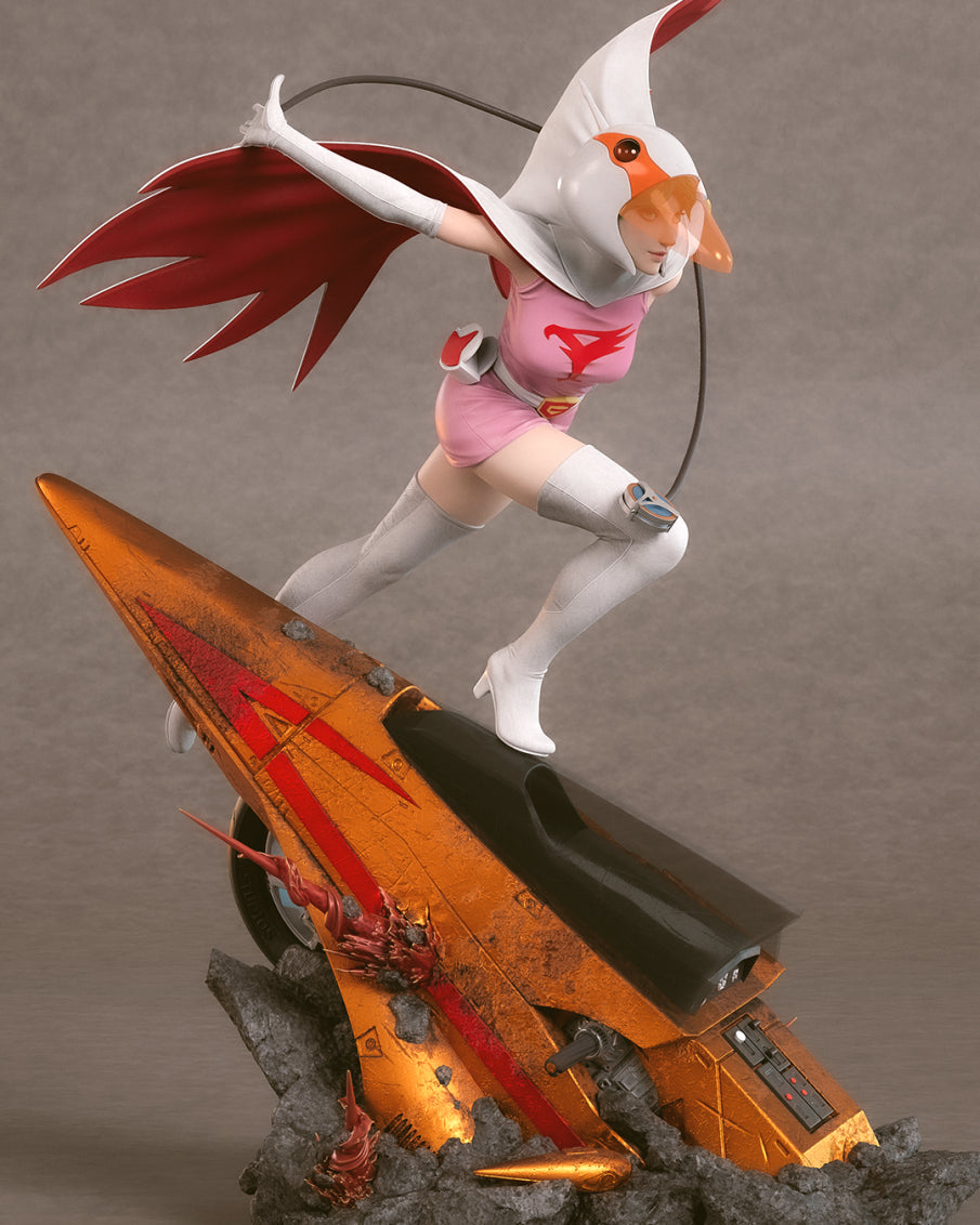 Crimson Wing Avenger Pinup | 1/6 Unpainted Resin Kit Model