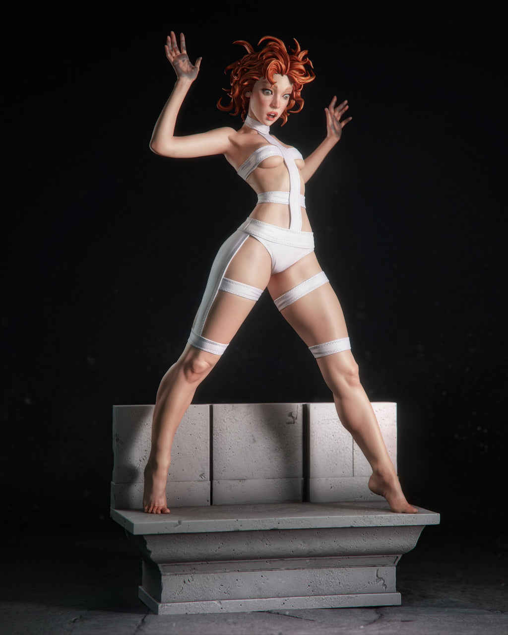 Crimson Tempest Nymph | 1/6 Unpainted Resin Kit Model