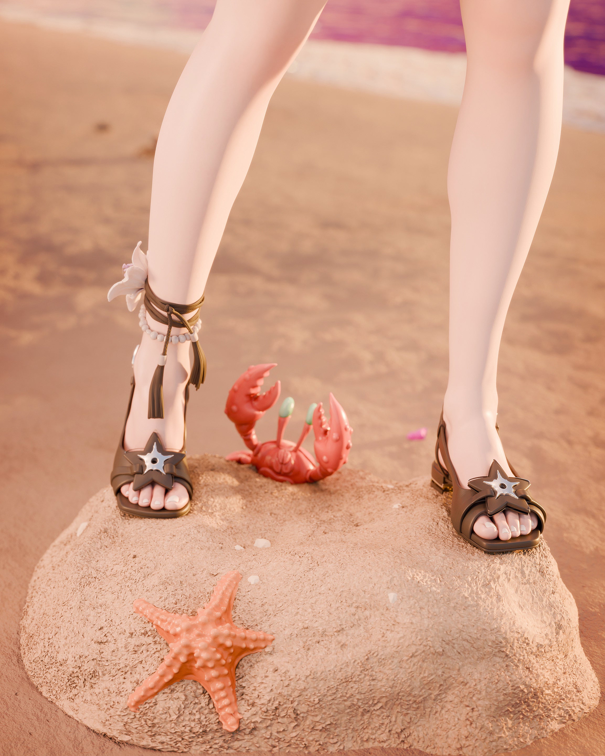 Tropical Siren Pinup | 1/6 Unpainted Resin Kit Model