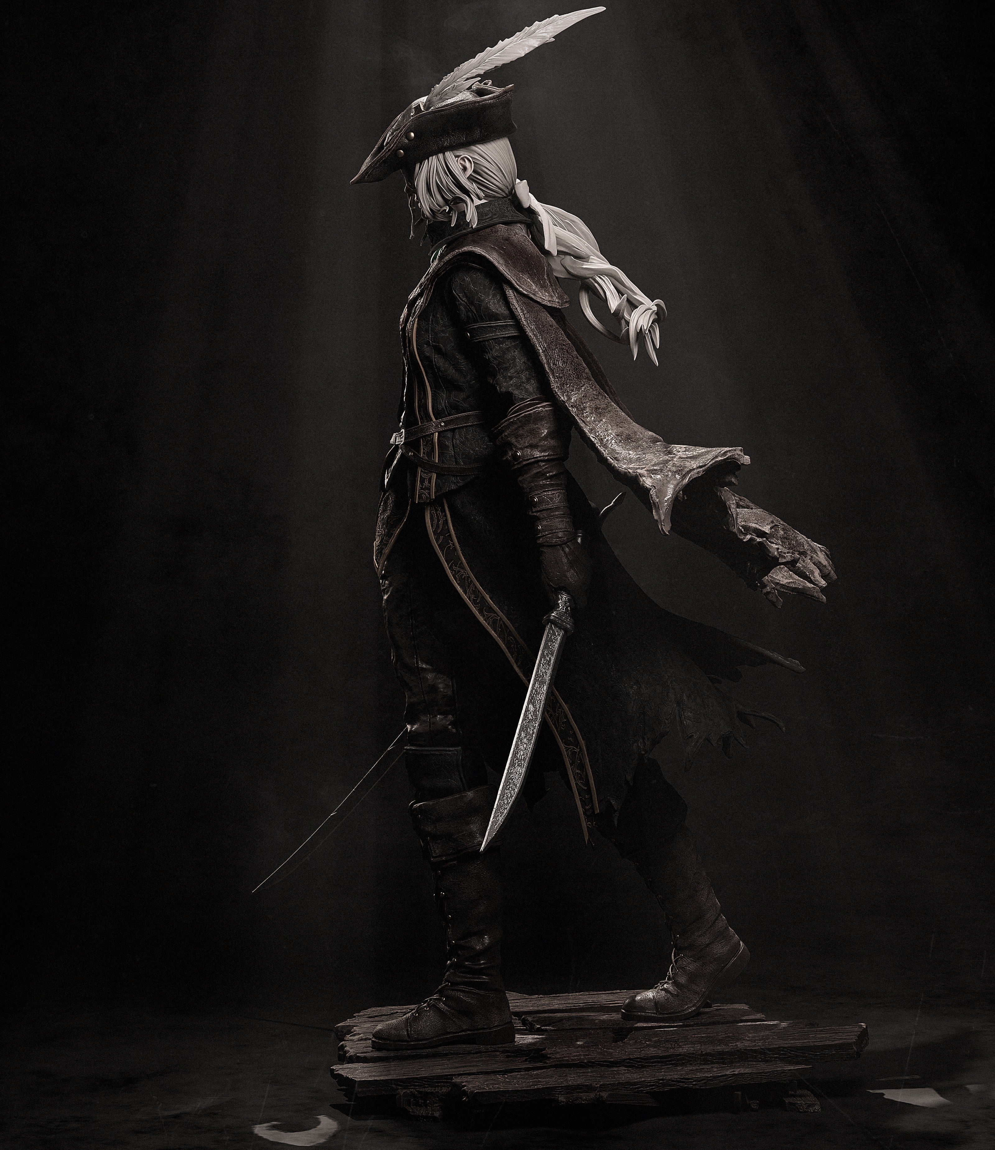 Shadowveil Feather Warden | 1/6 Unpainted Resin Kit Model
