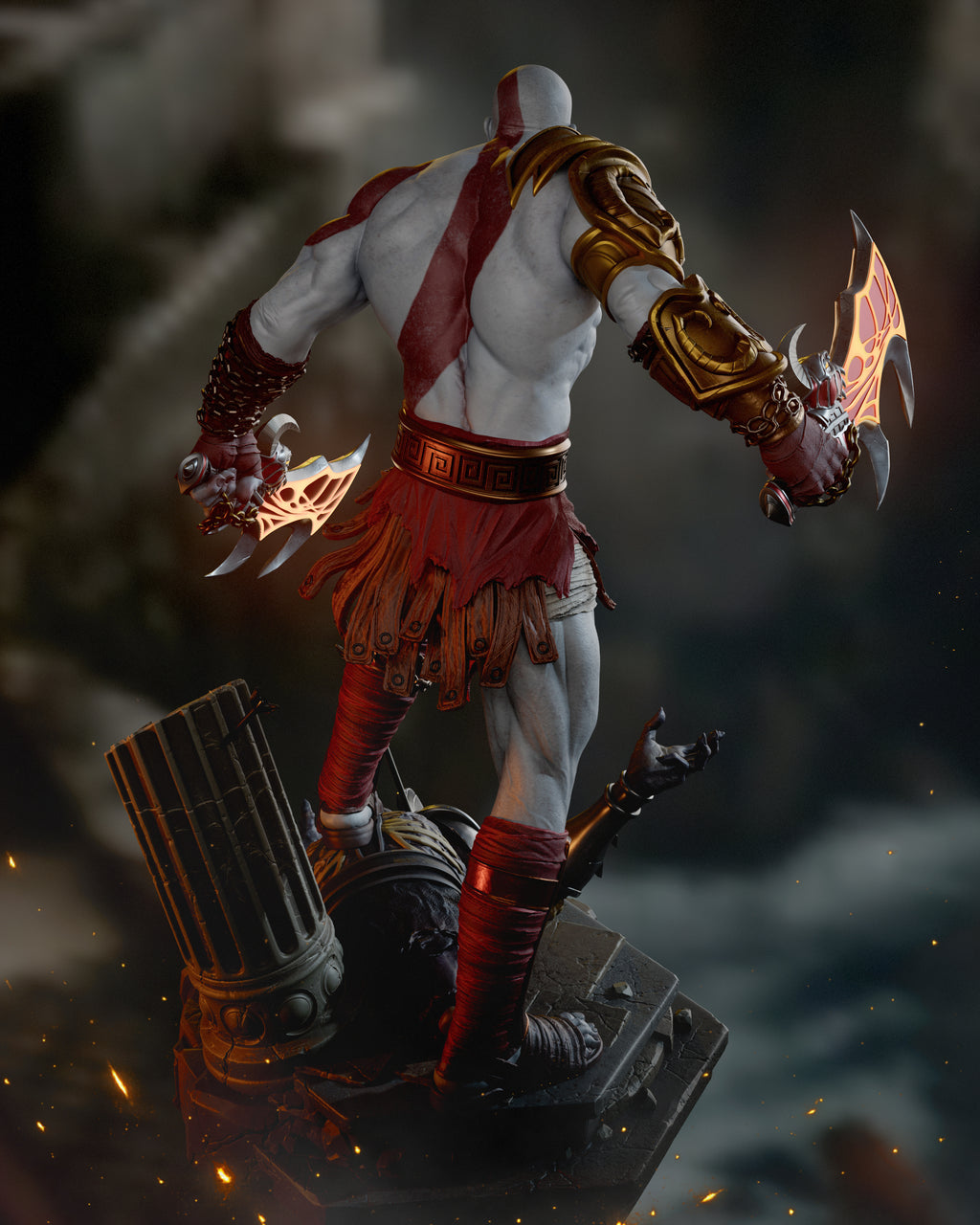 Crimson Fury Berserker | 1/6 Unpainted Resin Kit Model