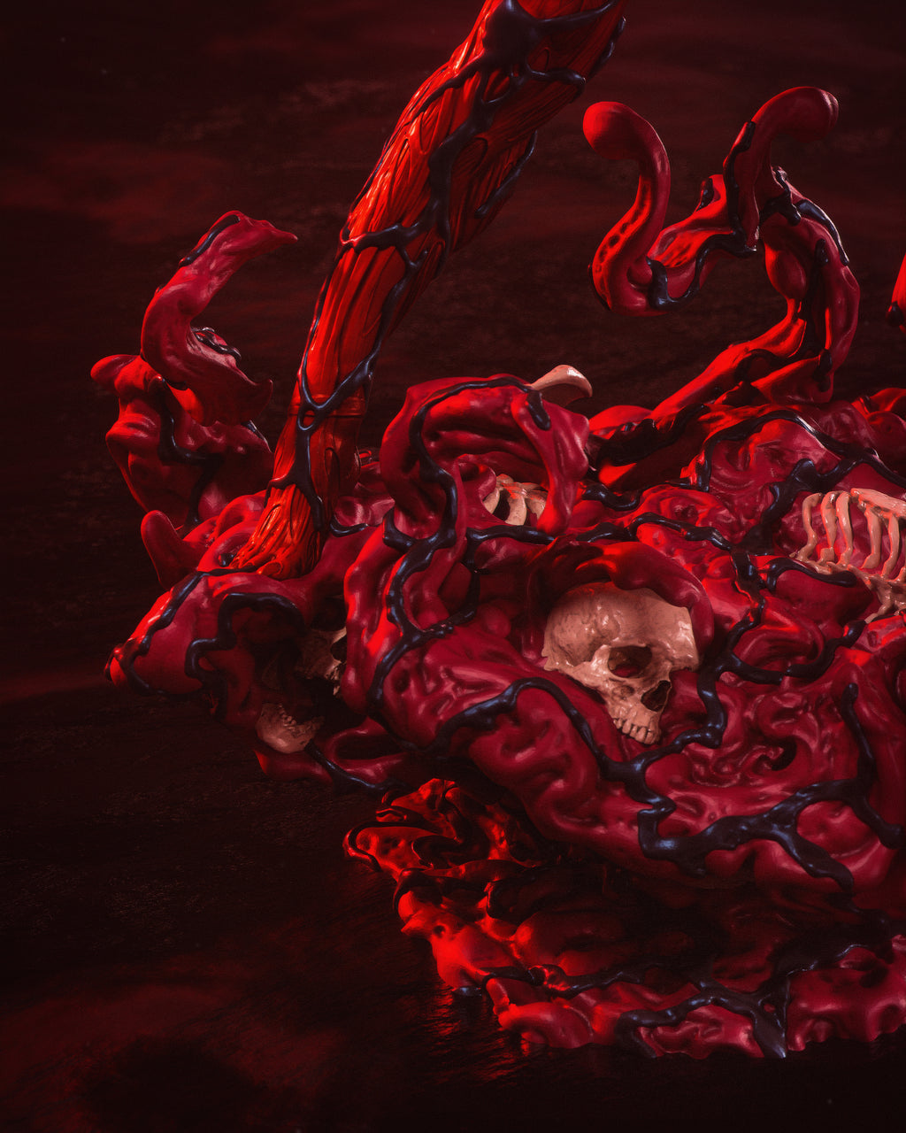 Crimson Tendril Fury | 1/6 Unpainted Resin Kit Model