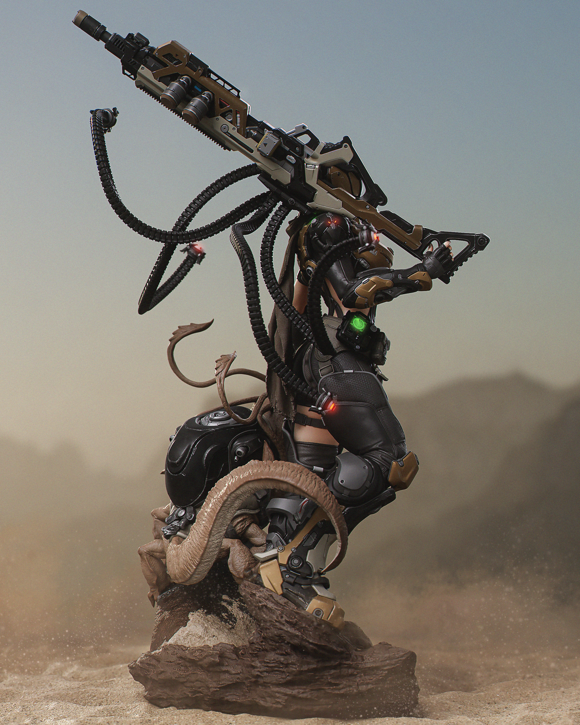 Iron Serpent Wasteland Warden | 1/6 Unpainted Resin Kit Model