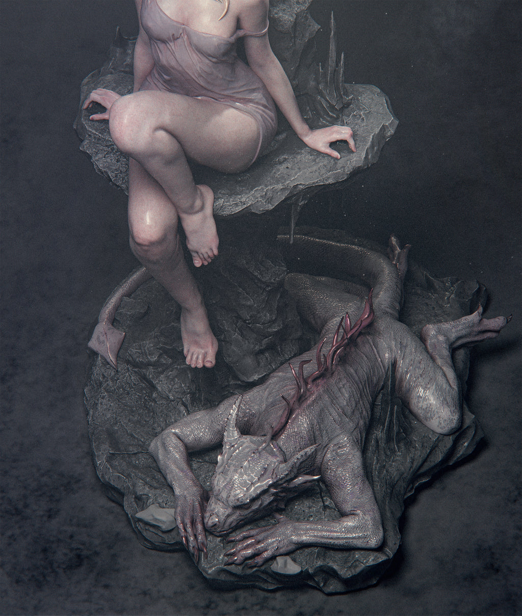 Pale Veil Dragonbound | 1/6 Unpainted Resin Kit Model