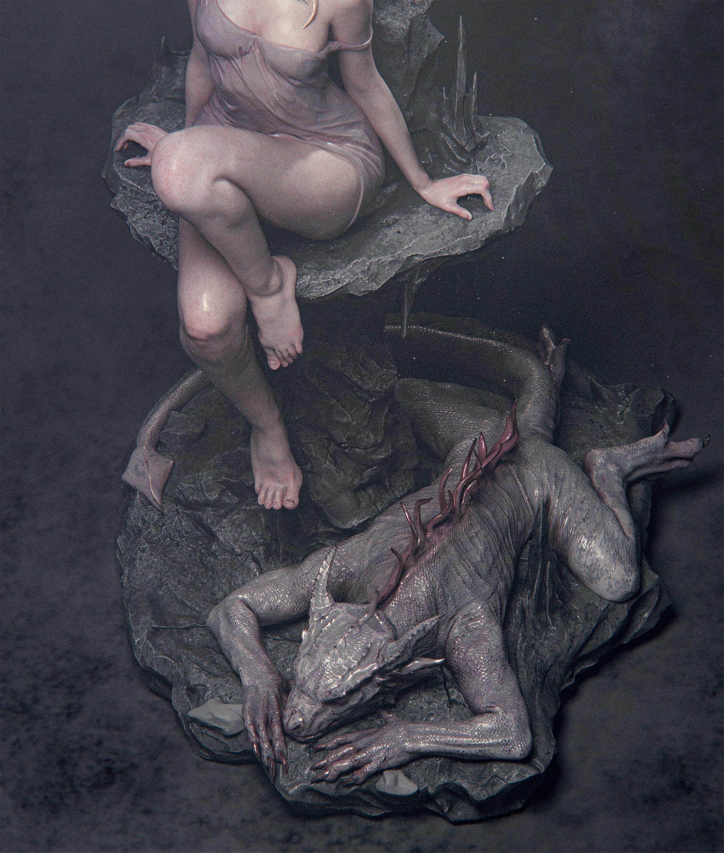Pale Veil Dragonbound | 1/6 Unpainted Resin Kit Model