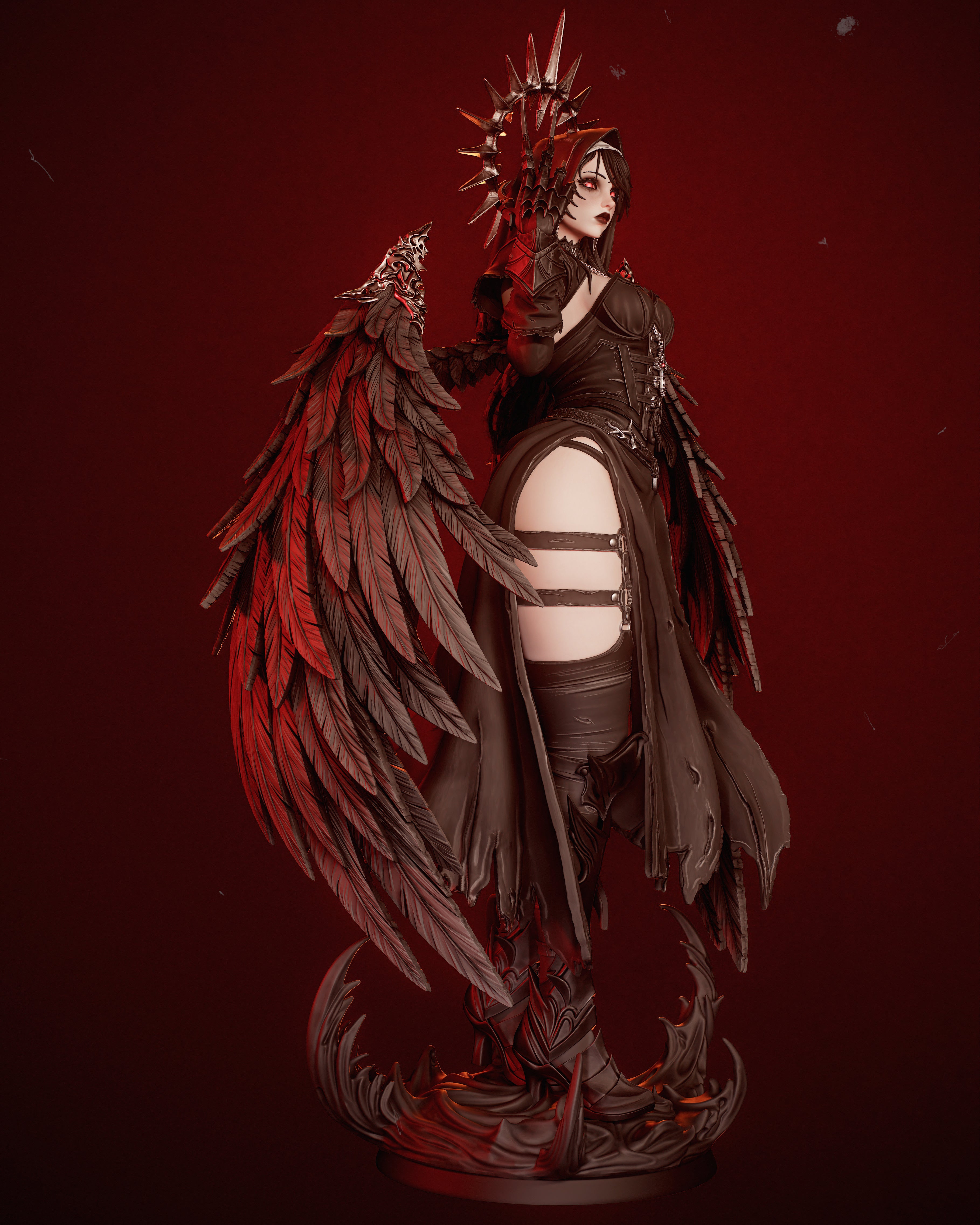 Abyssal Winged Harbinger | 1/6 Unpainted Resin Kit Model