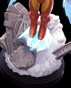 Crimson Titan Sentinel | 1/6 Unpainted Resin Kit Model