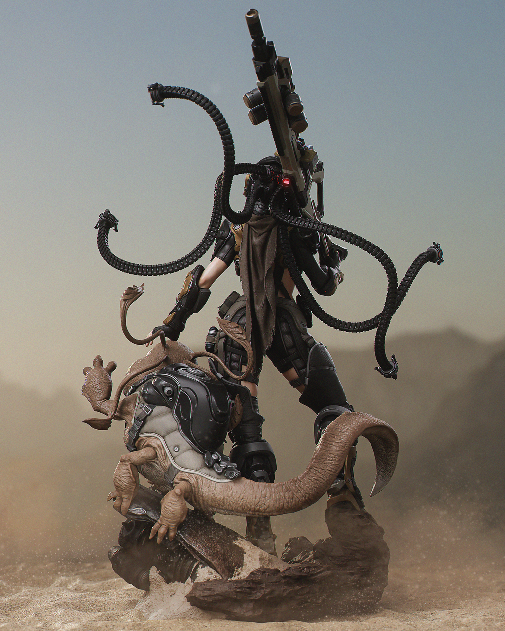 Iron Serpent Wasteland Warden | 1/6 Unpainted Resin Kit Model