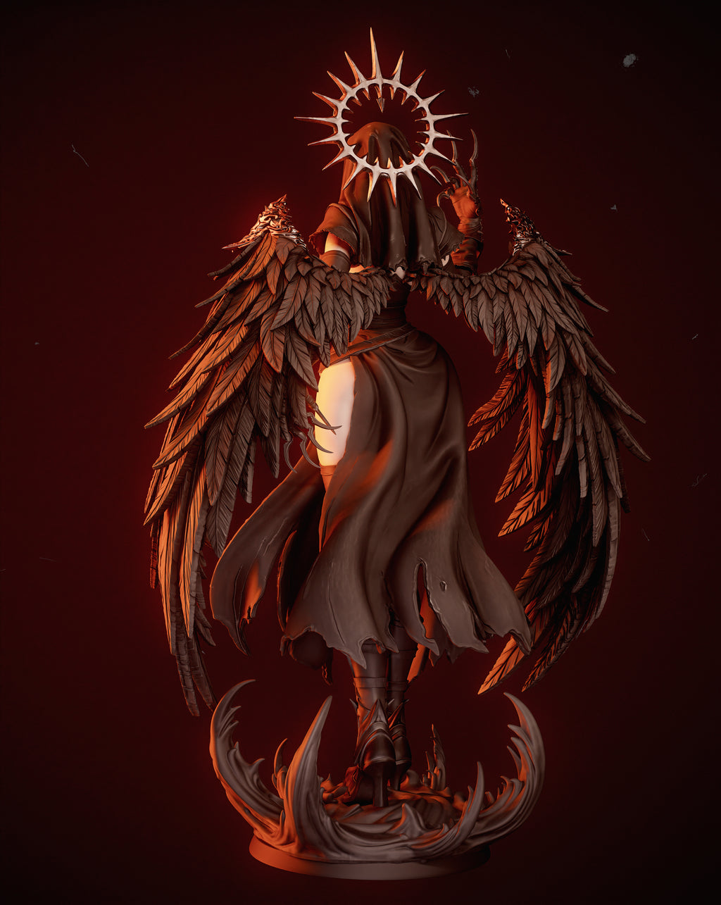 Abyssal Winged Harbinger | 1/6 Unpainted Resin Kit Model