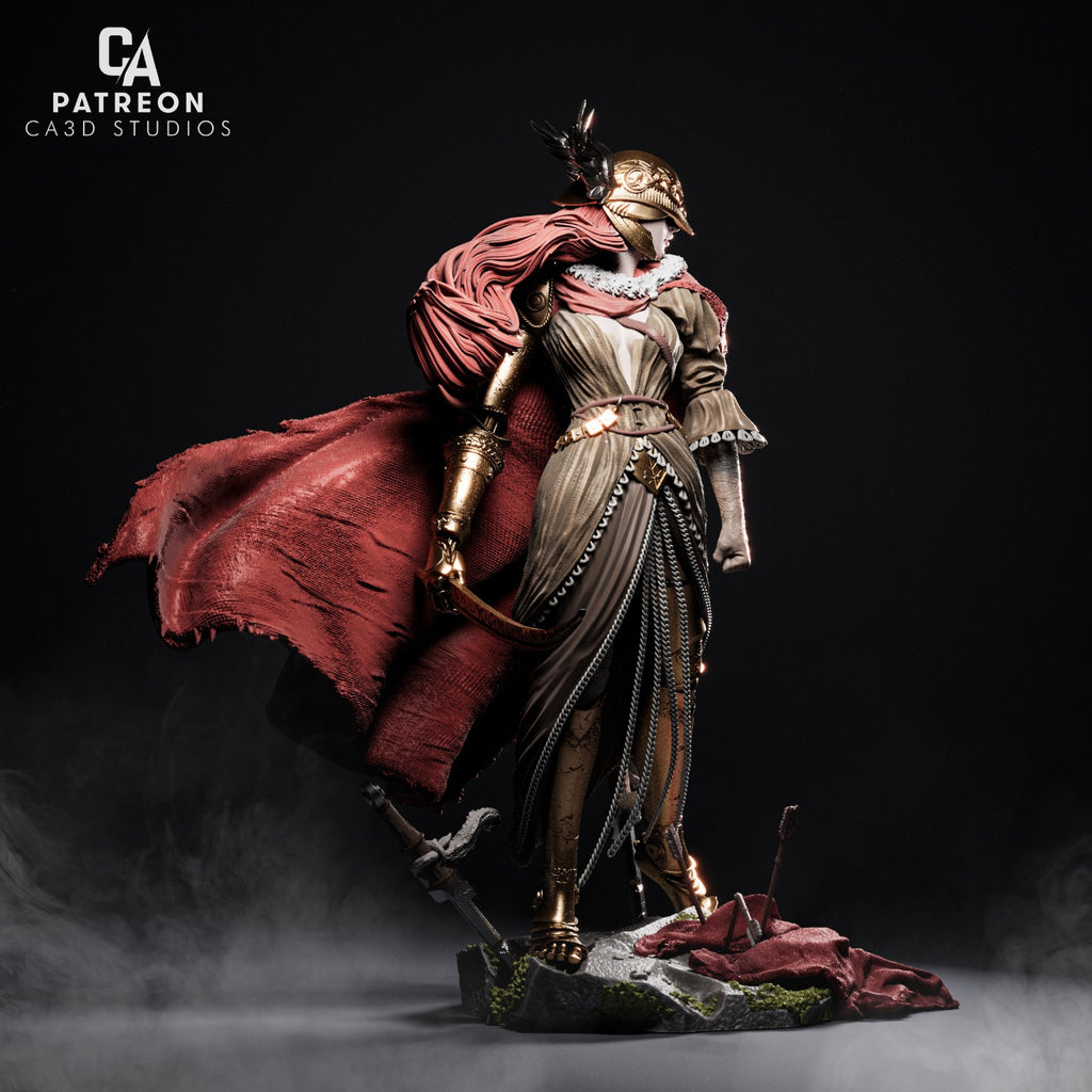 Crimson Valkyrie Warrior | 1/6 &amp; 1/9 &amp; 1/12 Unpainted Resin Kit