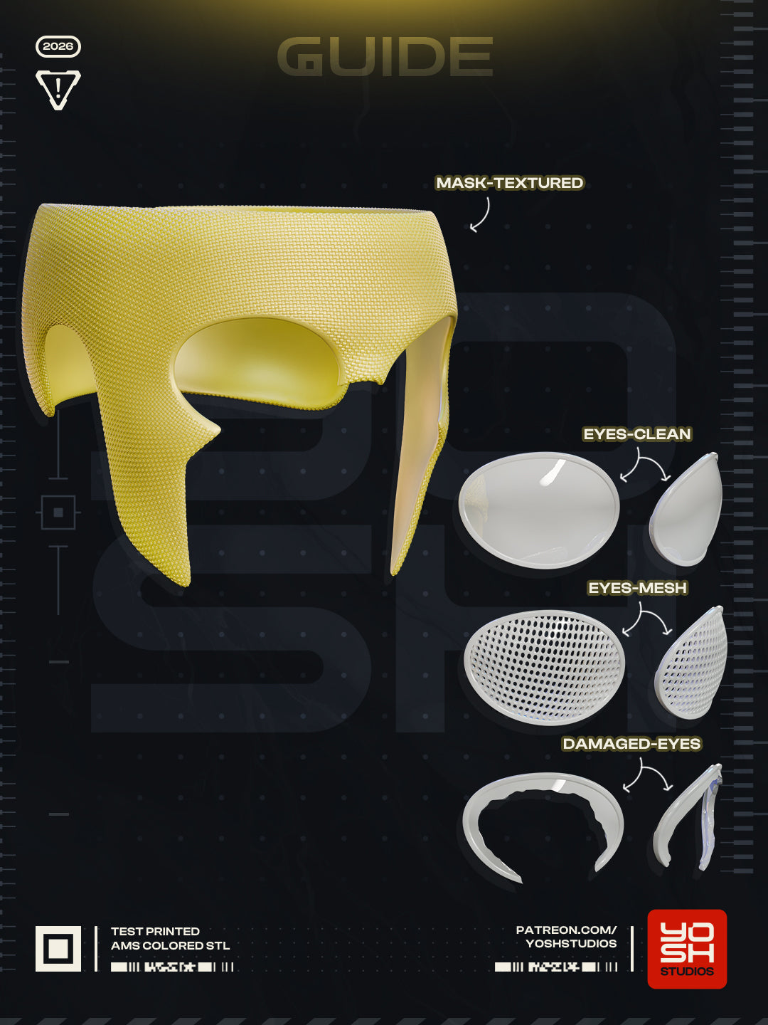 Ethereal Falcon Visor | 1:1 Full Color FDM Model