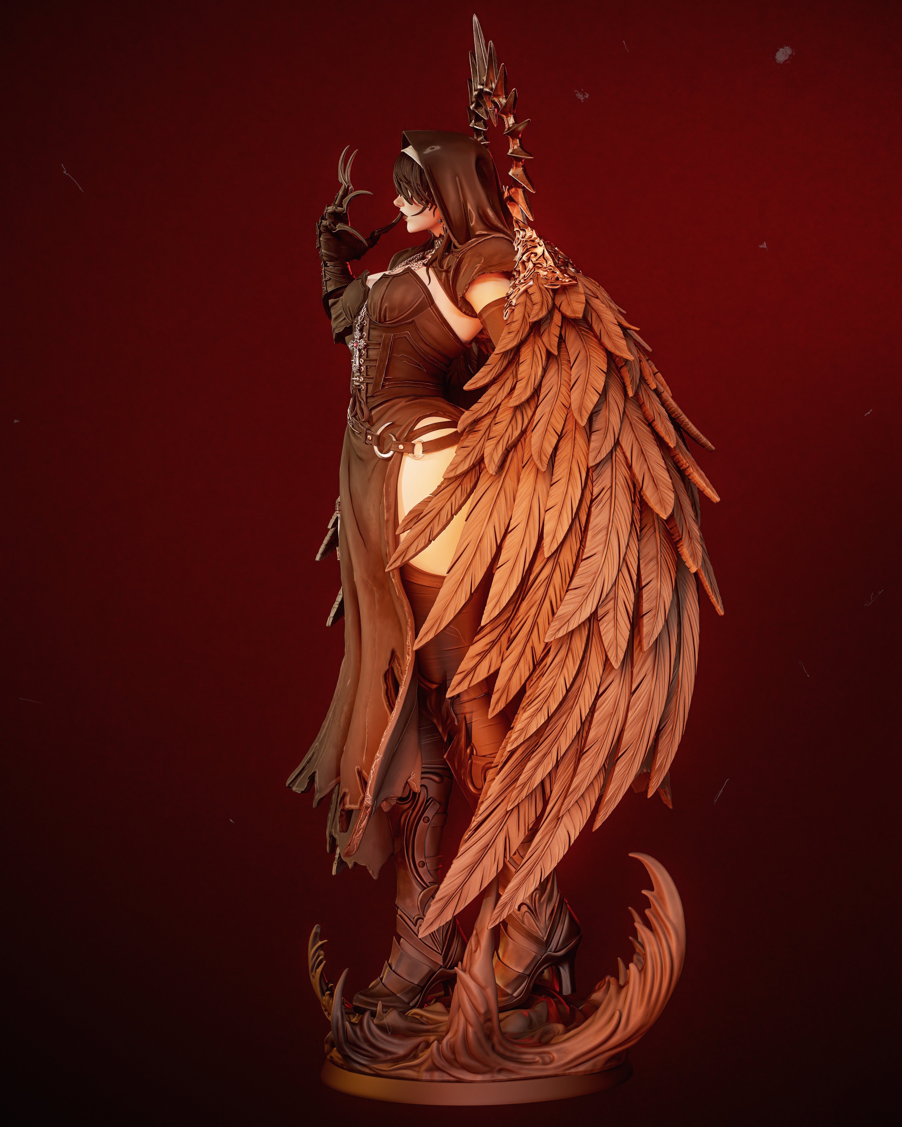 Abyssal Winged Harbinger | 1/6 Unpainted Resin Kit Model