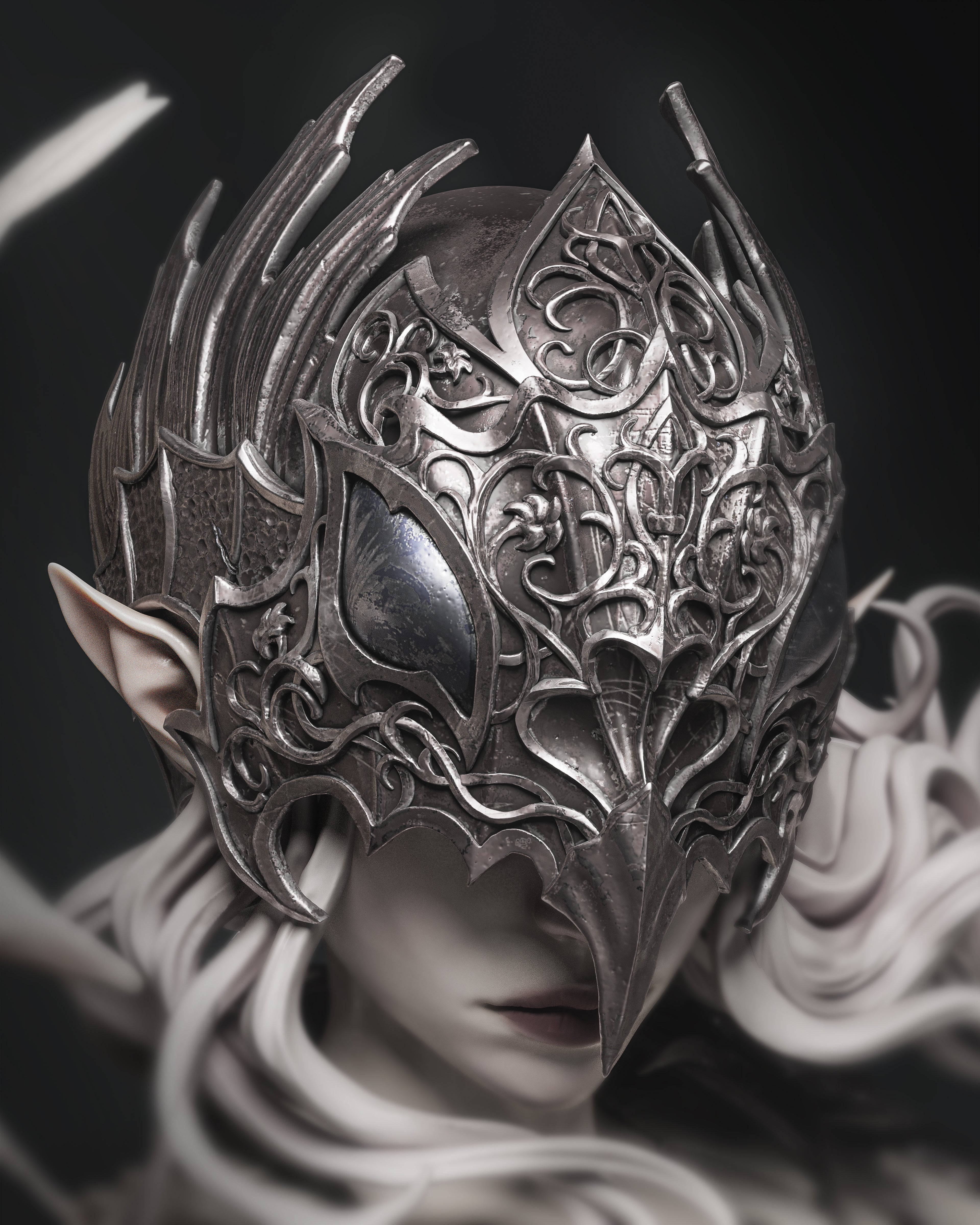 Thorned Raven Warden | 1/6 Unpainted Resin Kit Model
