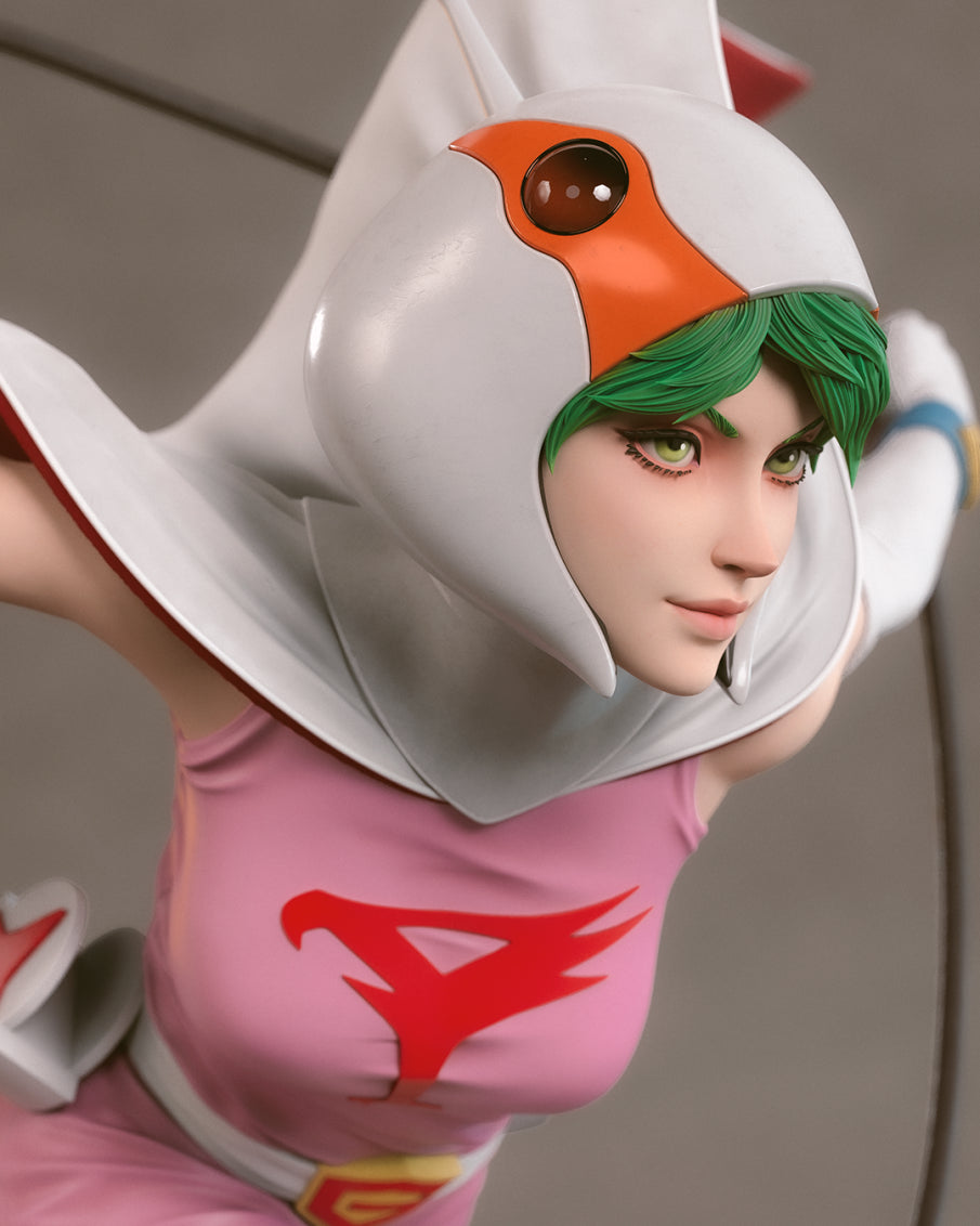 Crimson Wing Avenger Pinup | 1/6 Unpainted Resin Kit Model