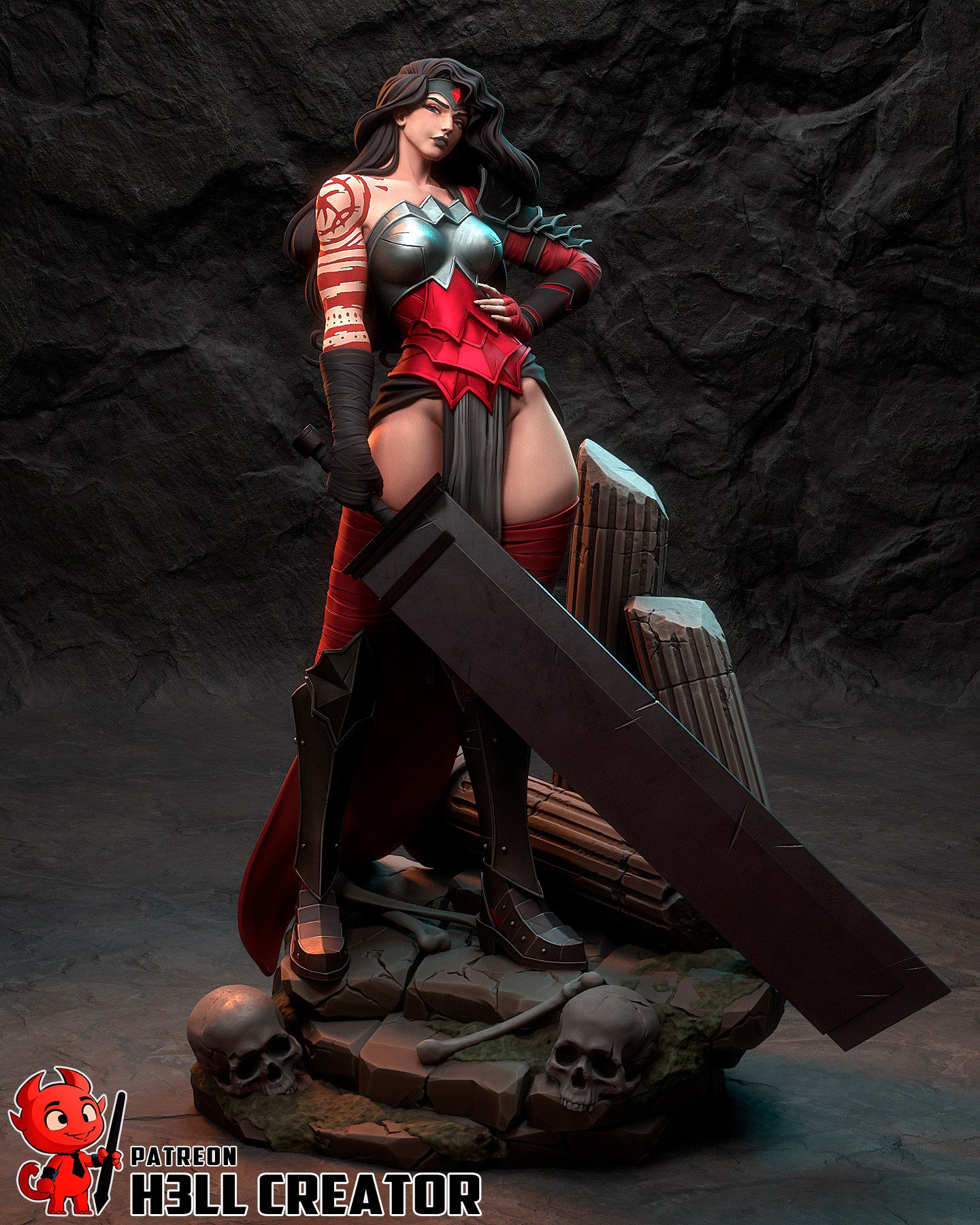 Scarlet Blade Valkyrie | 1/10 Unpainted Resin Kit Model