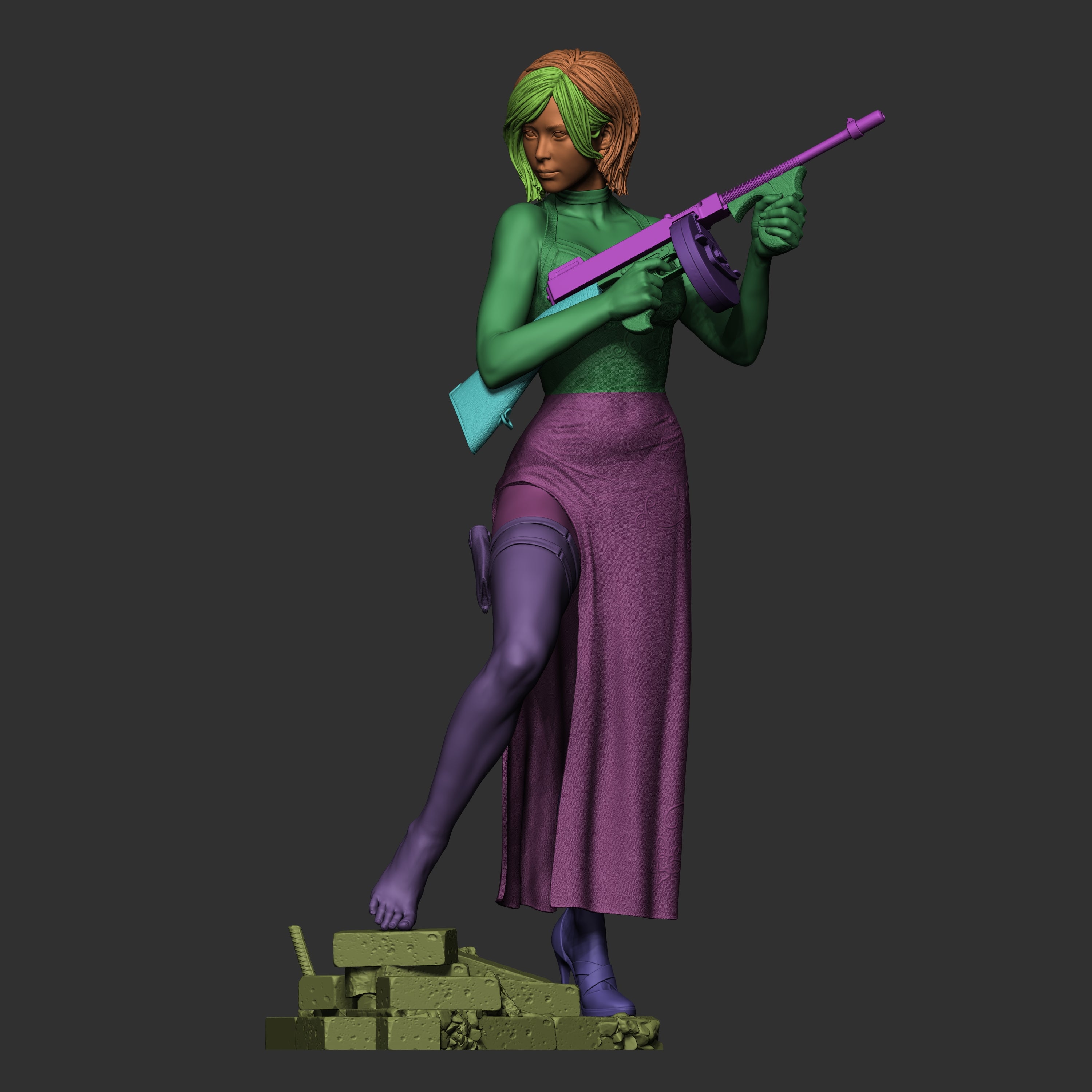 Scarlet Veil Operative | 1/6 Unpainted Resin Kit Model