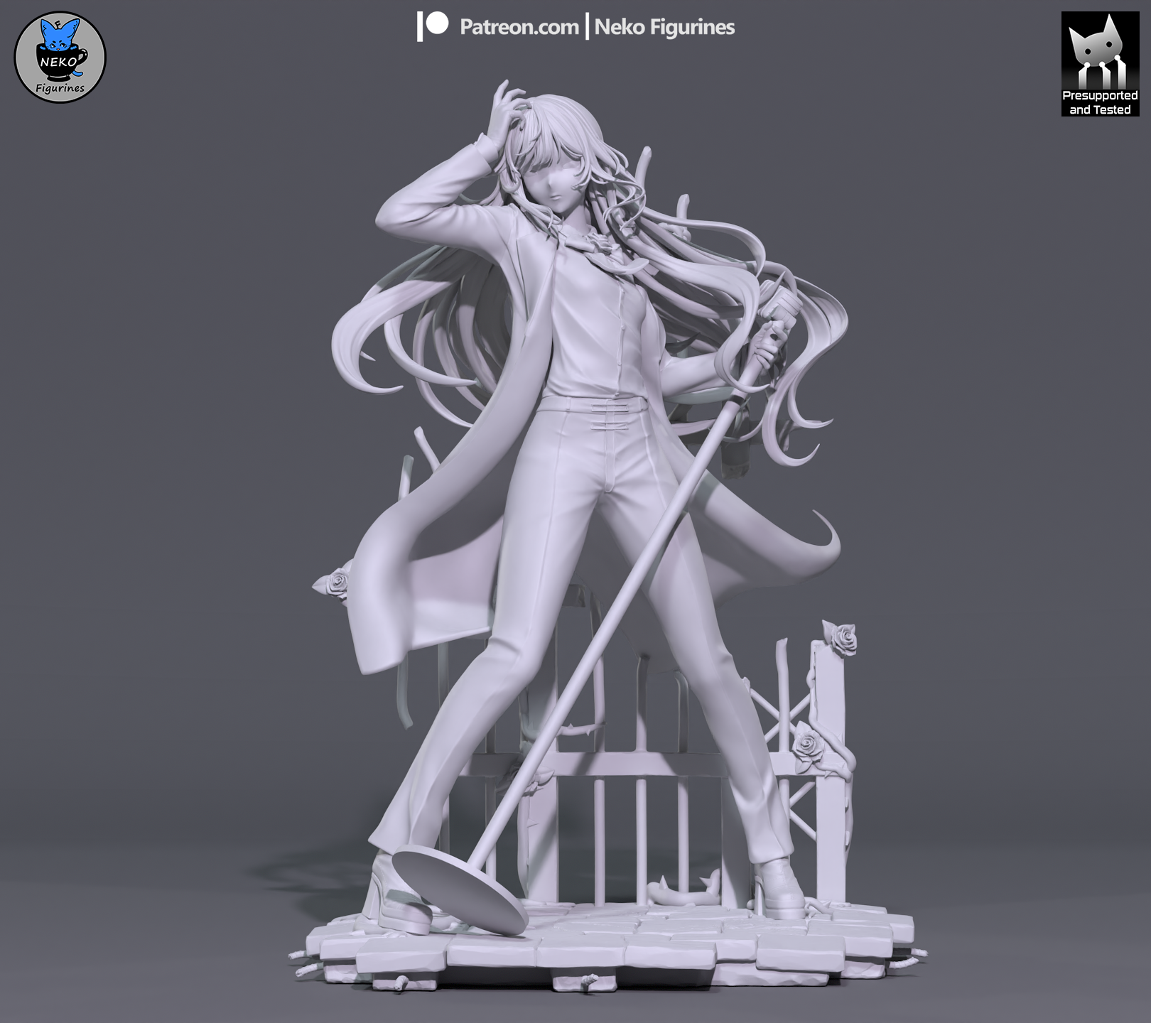 Midnight Melody Siren | 1/7 Unpainted Resin Kit Model